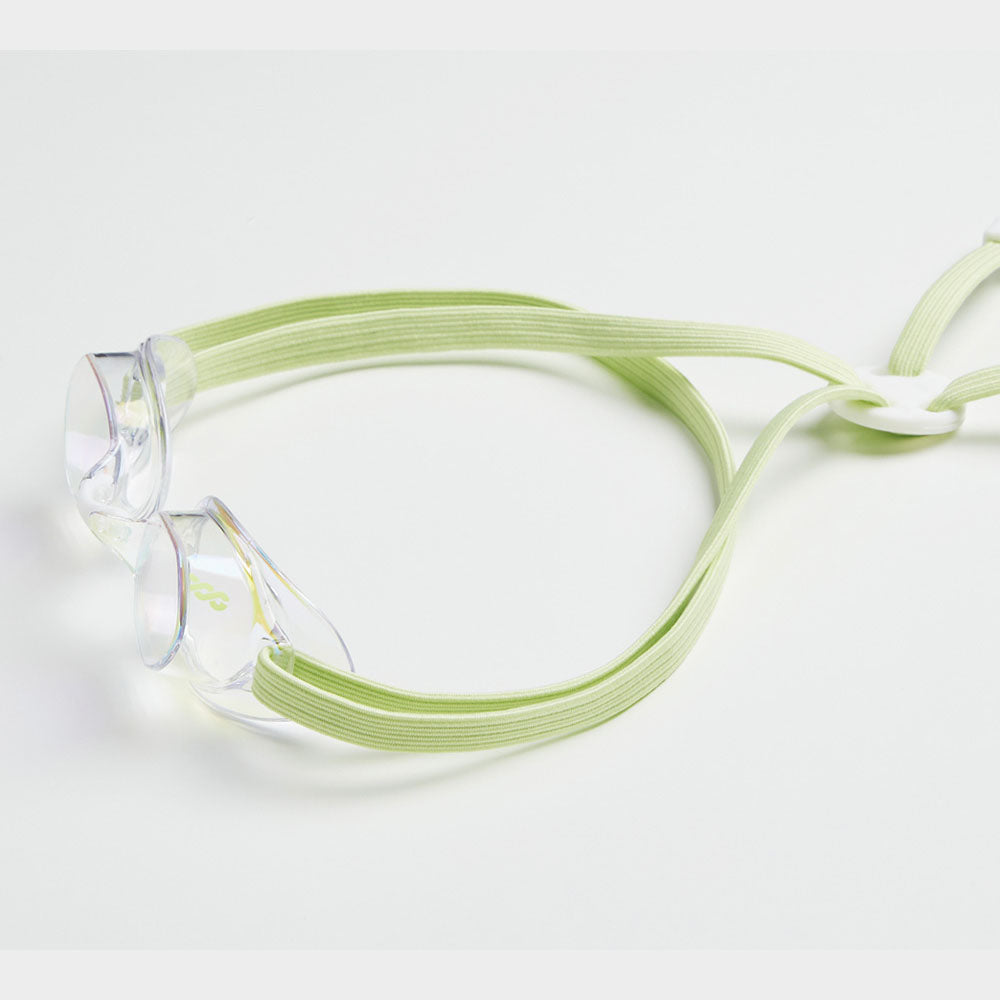Adult Light Green No Rubber Ring Racing Goggles(LUCY_CLGY)