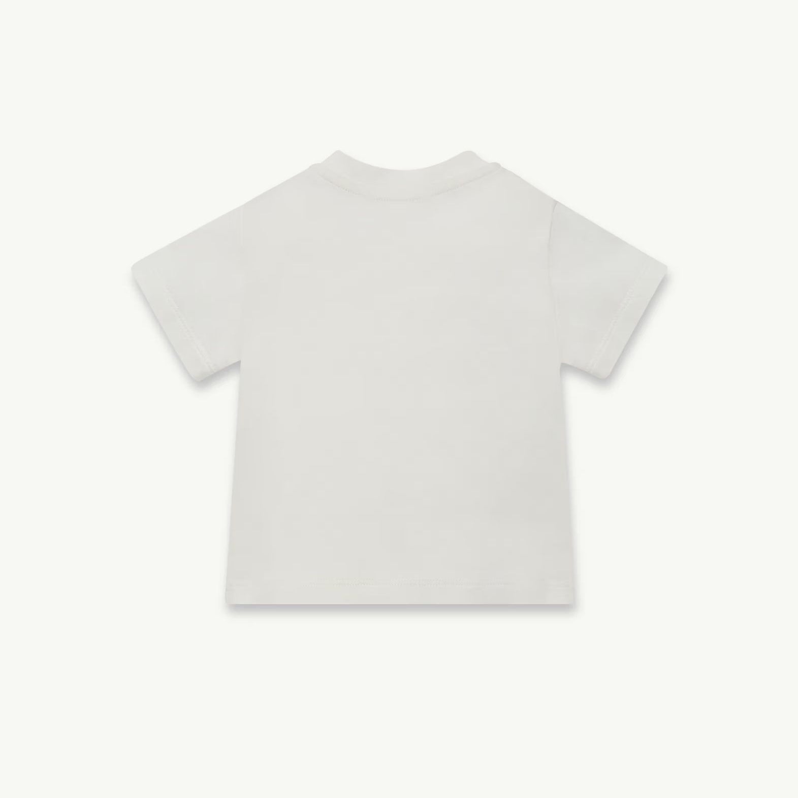 Baby Boys White Logo Cotton T-Shirt