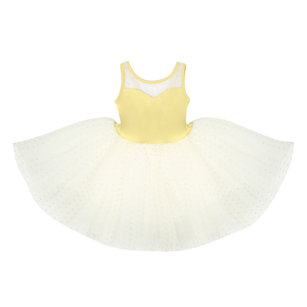 Girls Yellow Ballet Onesies Set