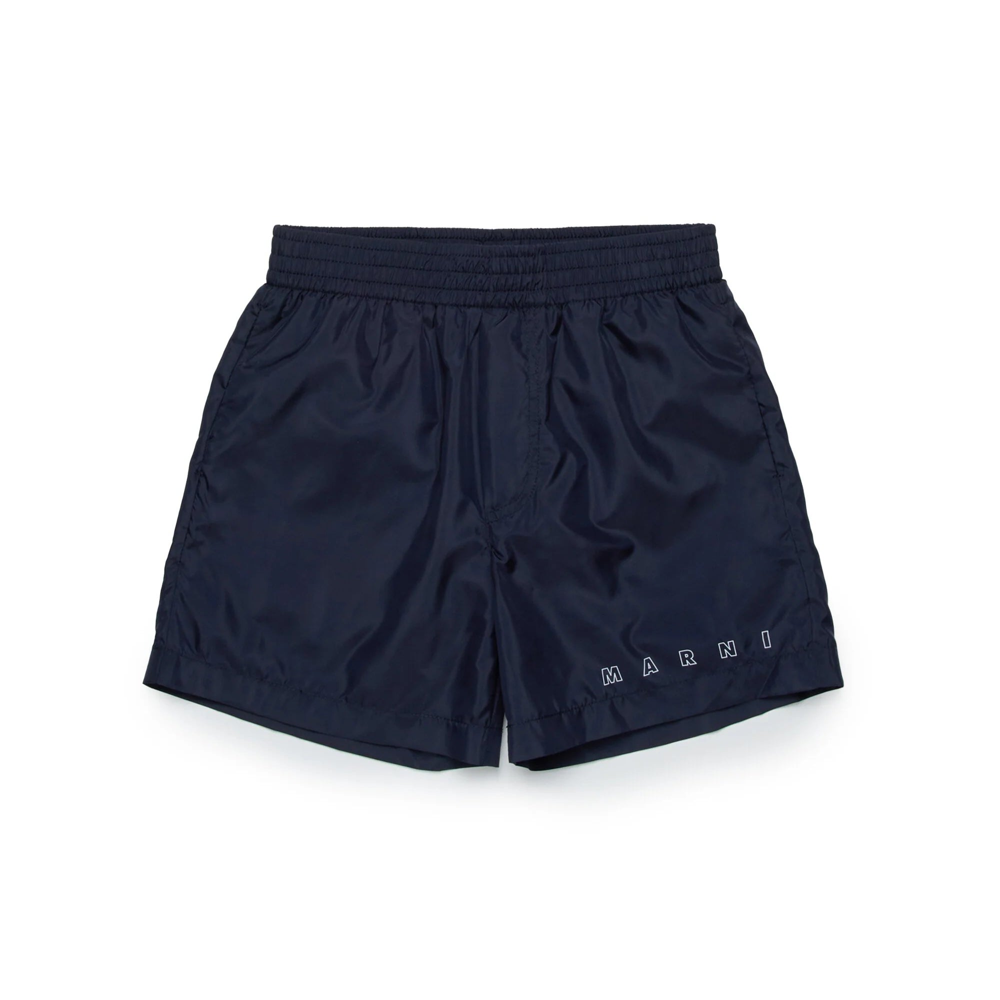 Boys Navy Logo Swim Shorts