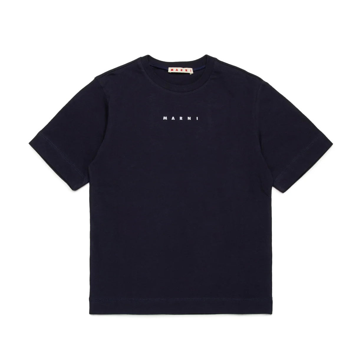Boys & Girls Navy Logo Cotton T-Shirt