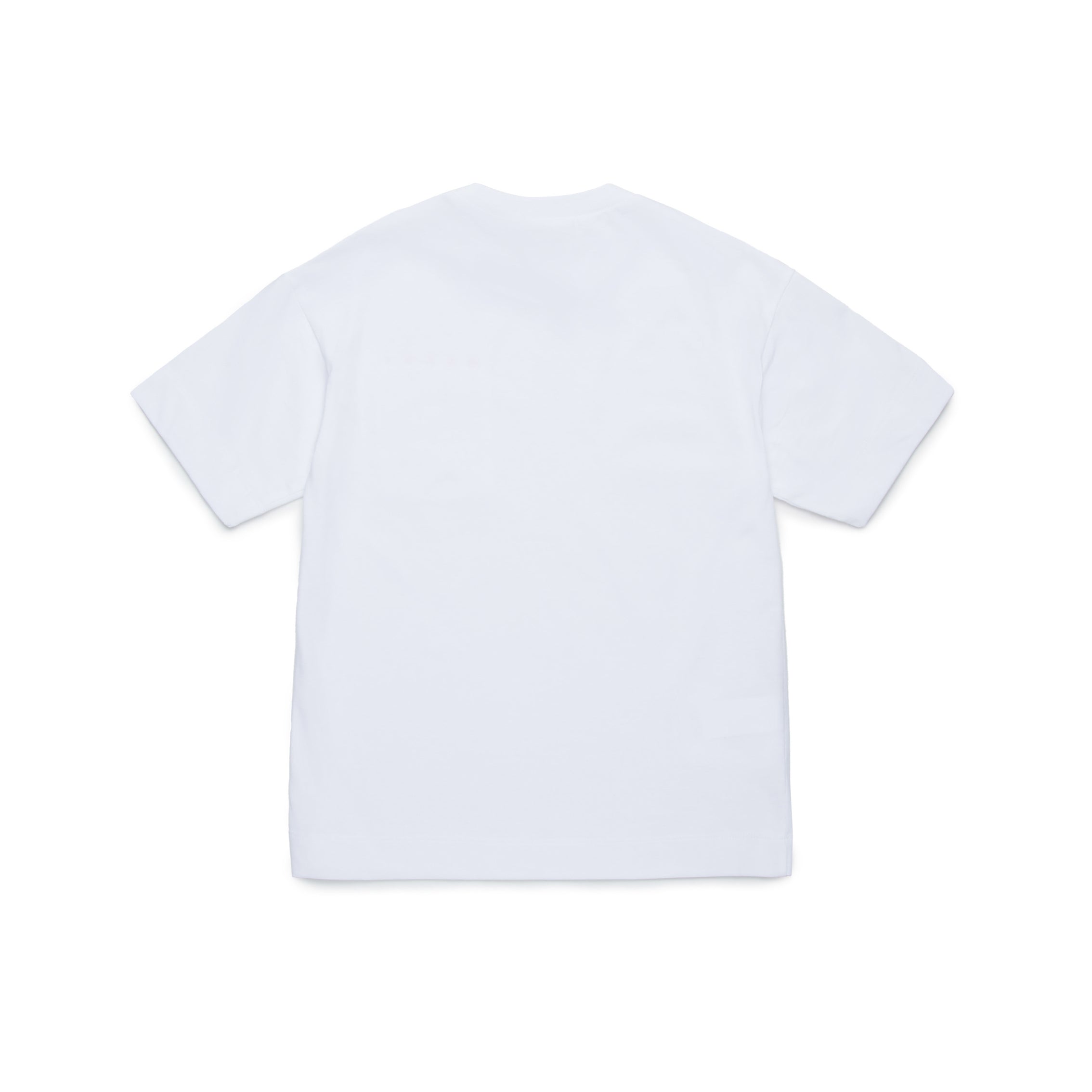 Boys & Girls White Logo Cotton T-Shirt
