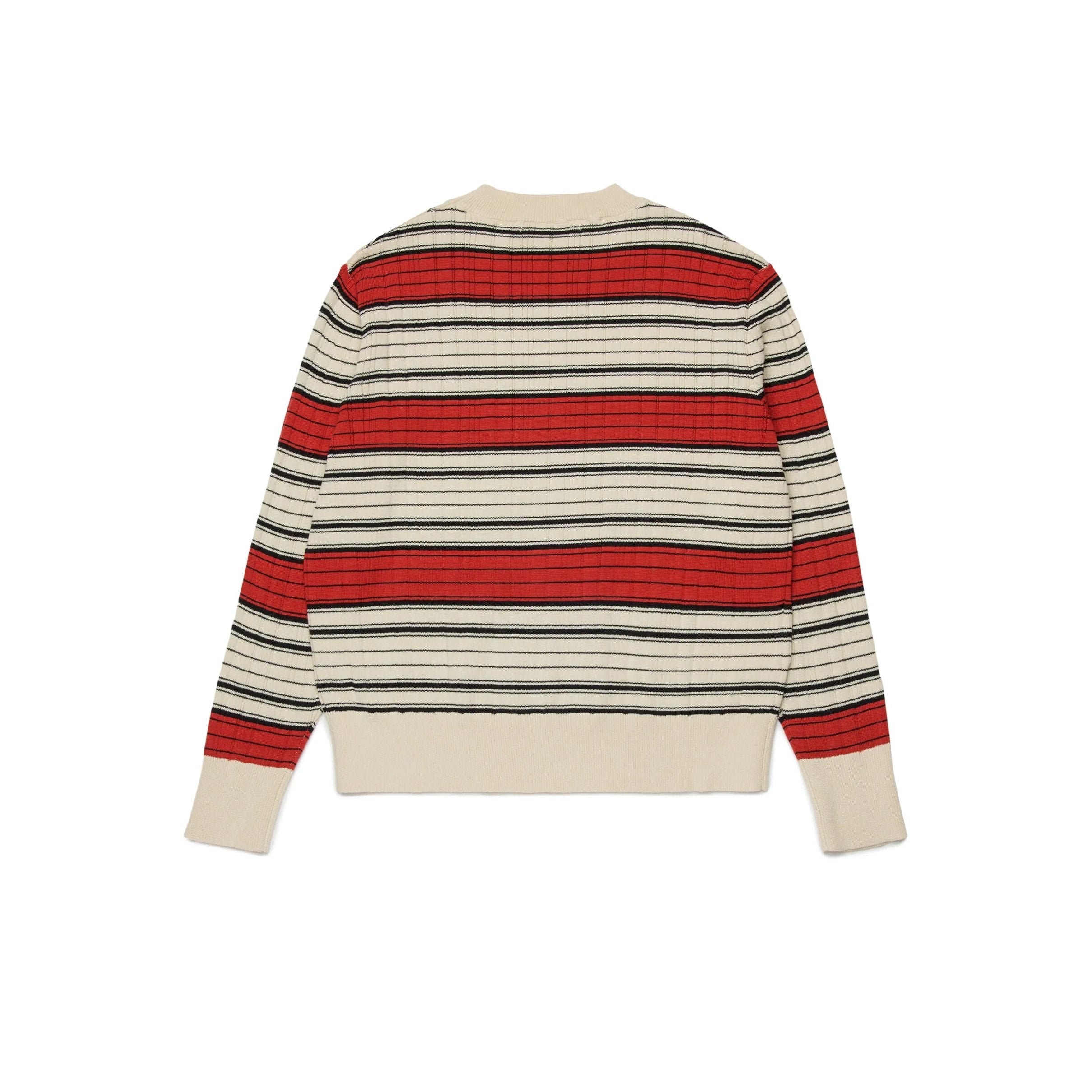 Boys & Girls Red Stripes Cotton Knit Sweater