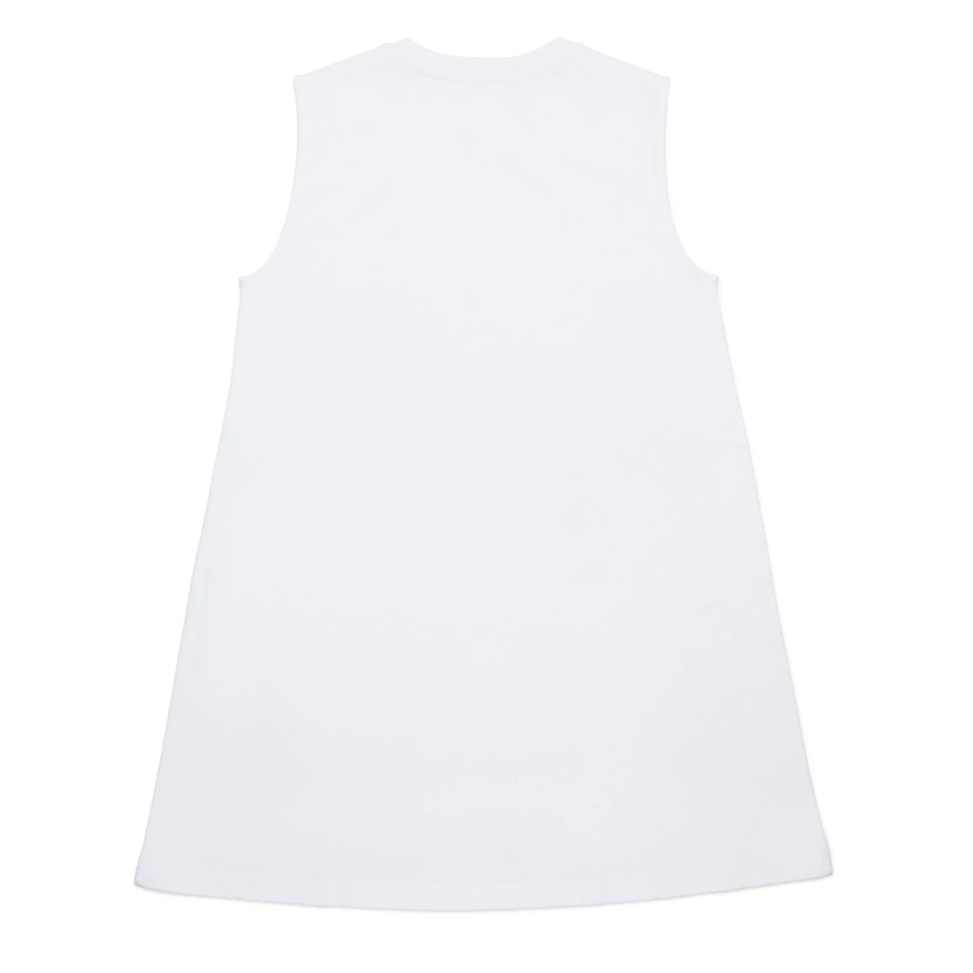 Boys & Girls White Logo Cotton Dress