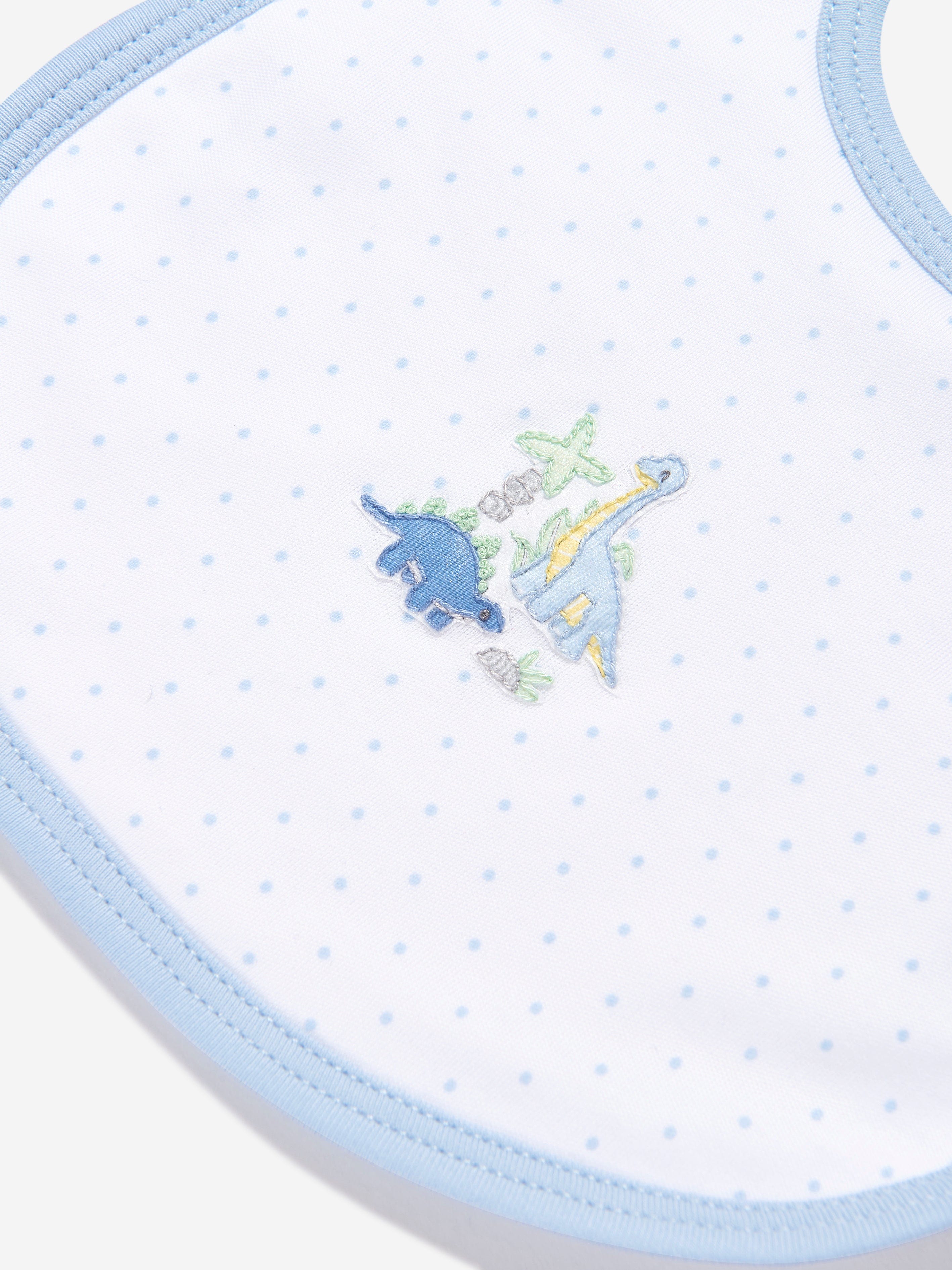 Magnolia Baby Baby Boys Dinoland Embroidered Bin in White