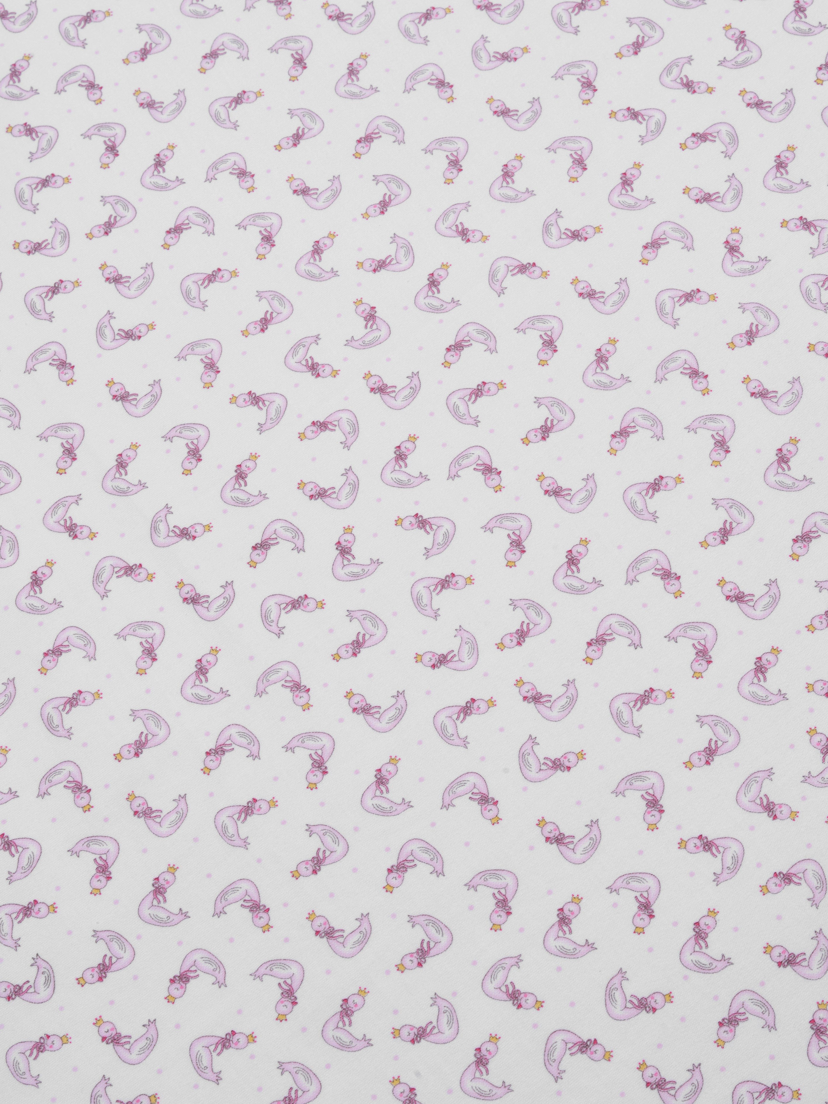 Magnolia Baby Baby Girls Princess Swan Swaddle Blanket in White