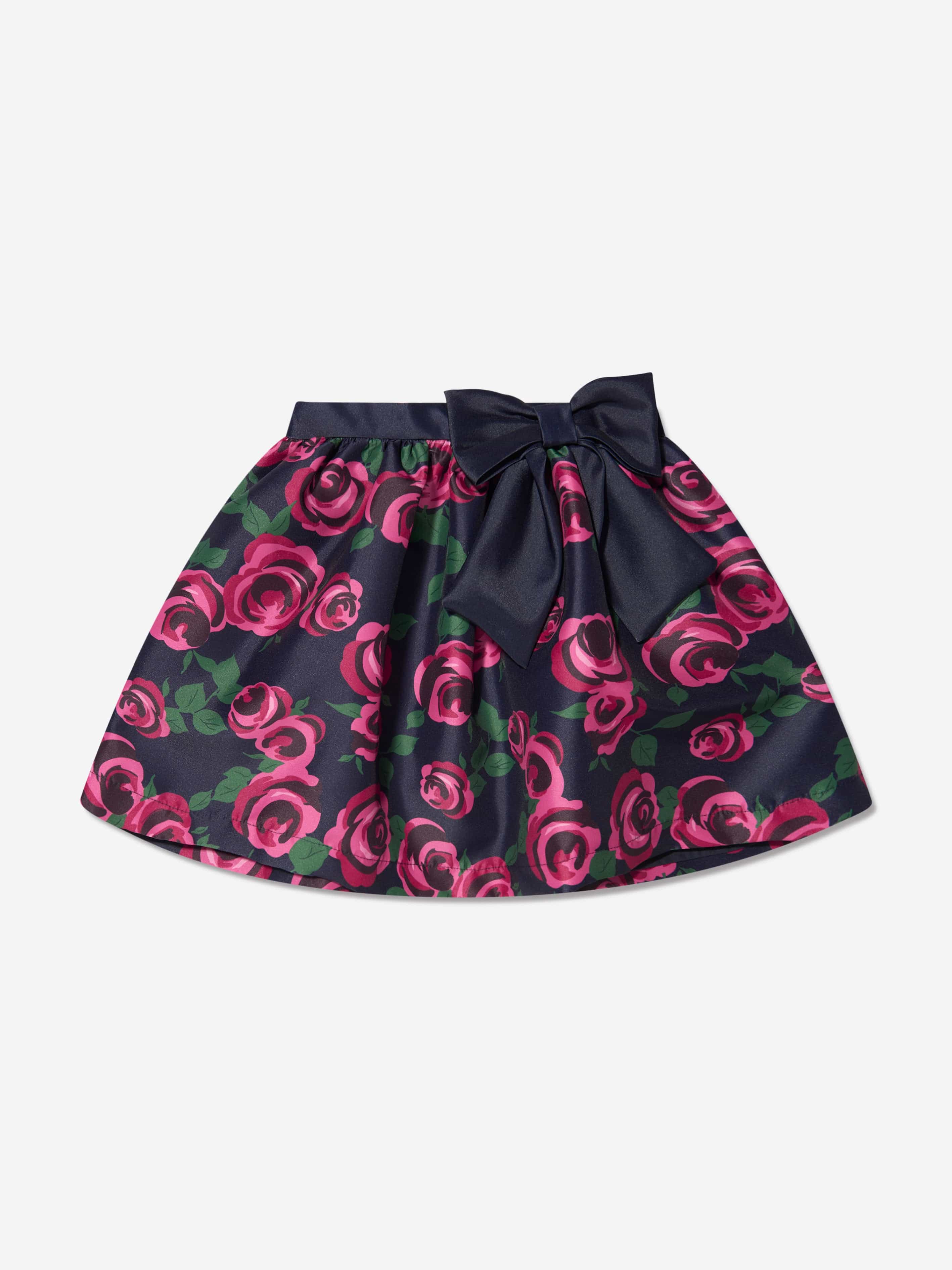 Mama Luma Girls Rose Print Skirt
