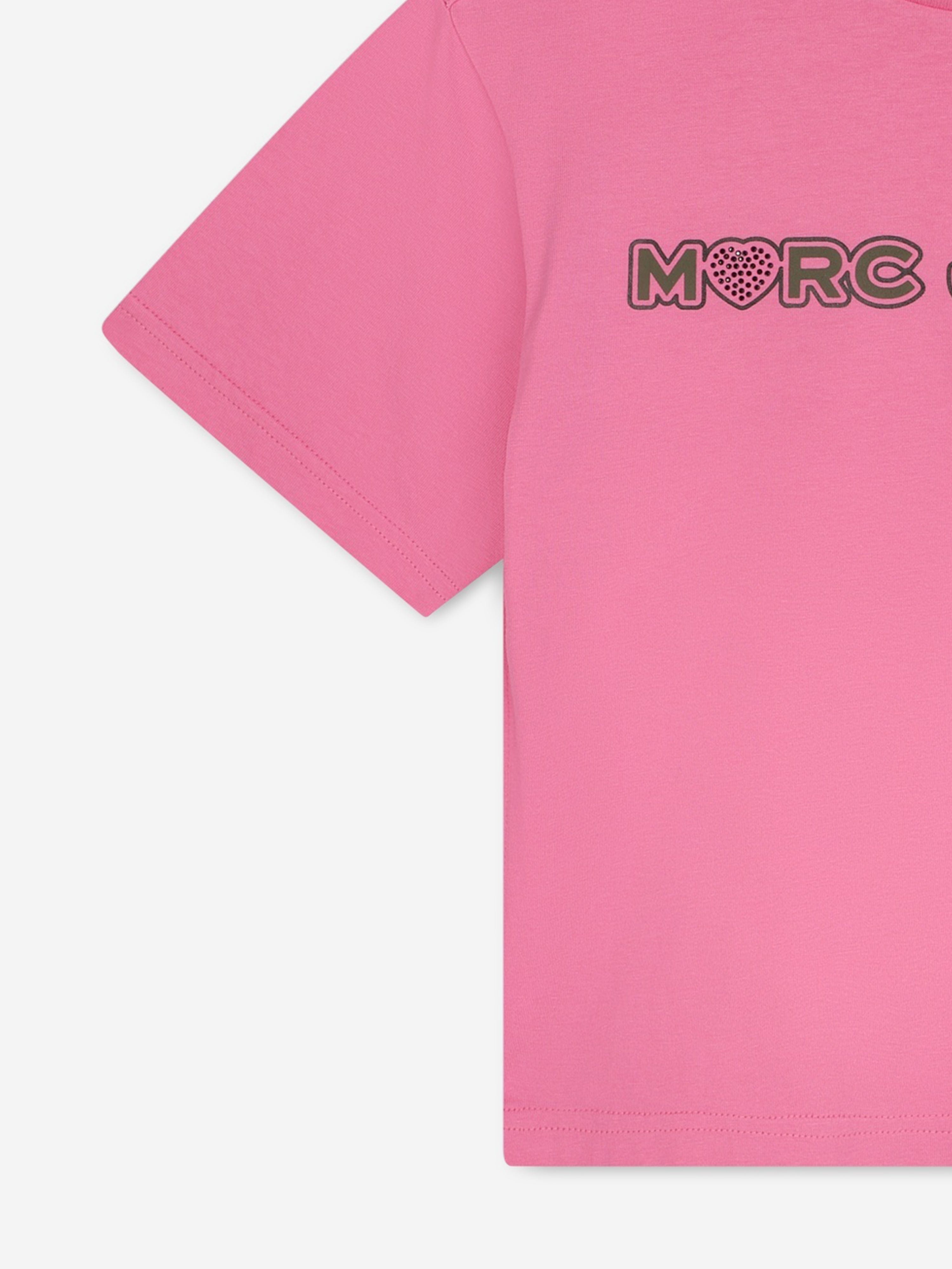 MARC JACOBS Kids Logo T-Shirt in Pink