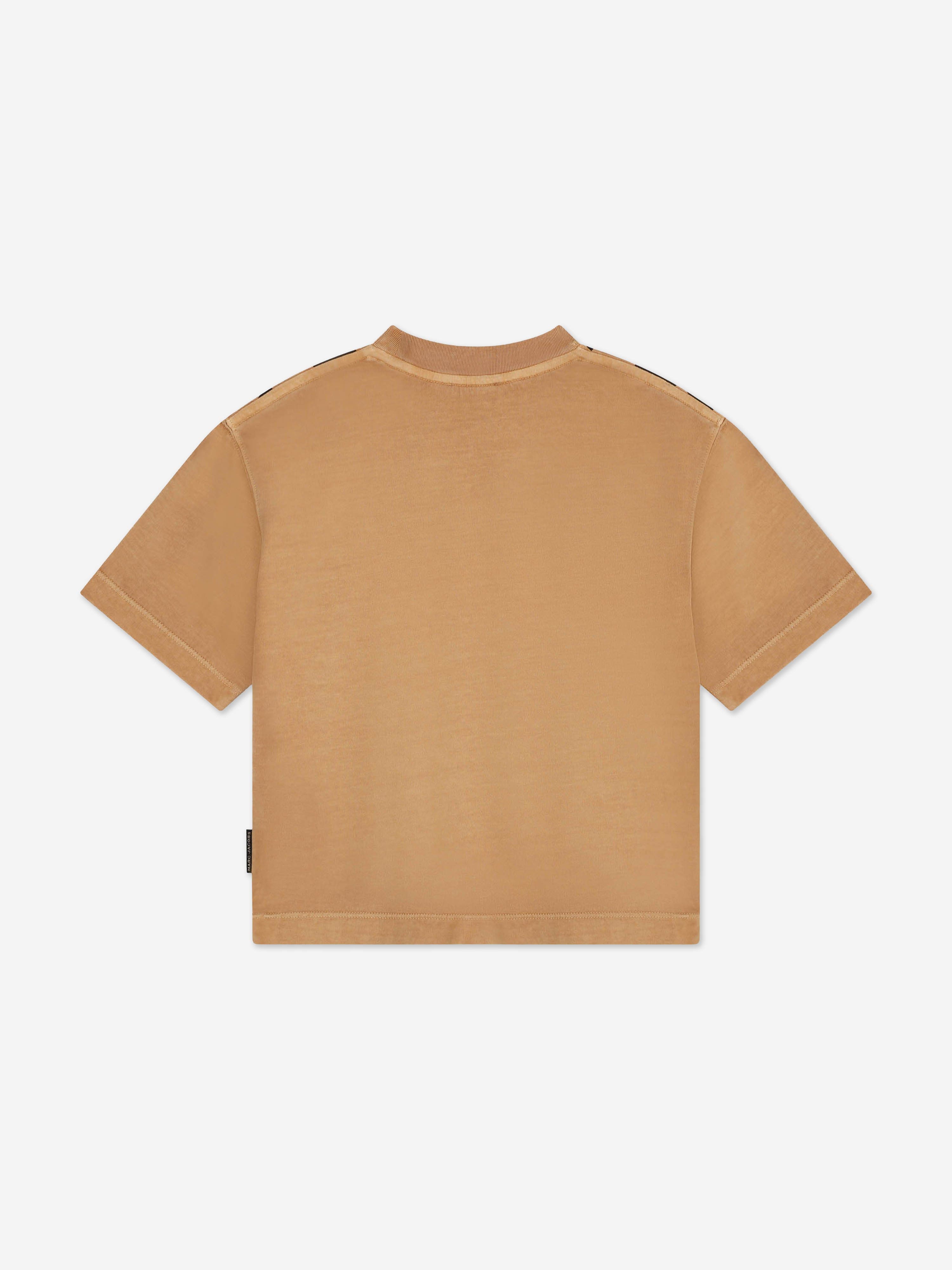 MARC JACOBS Kids Smiley World T-Shirt in Brown