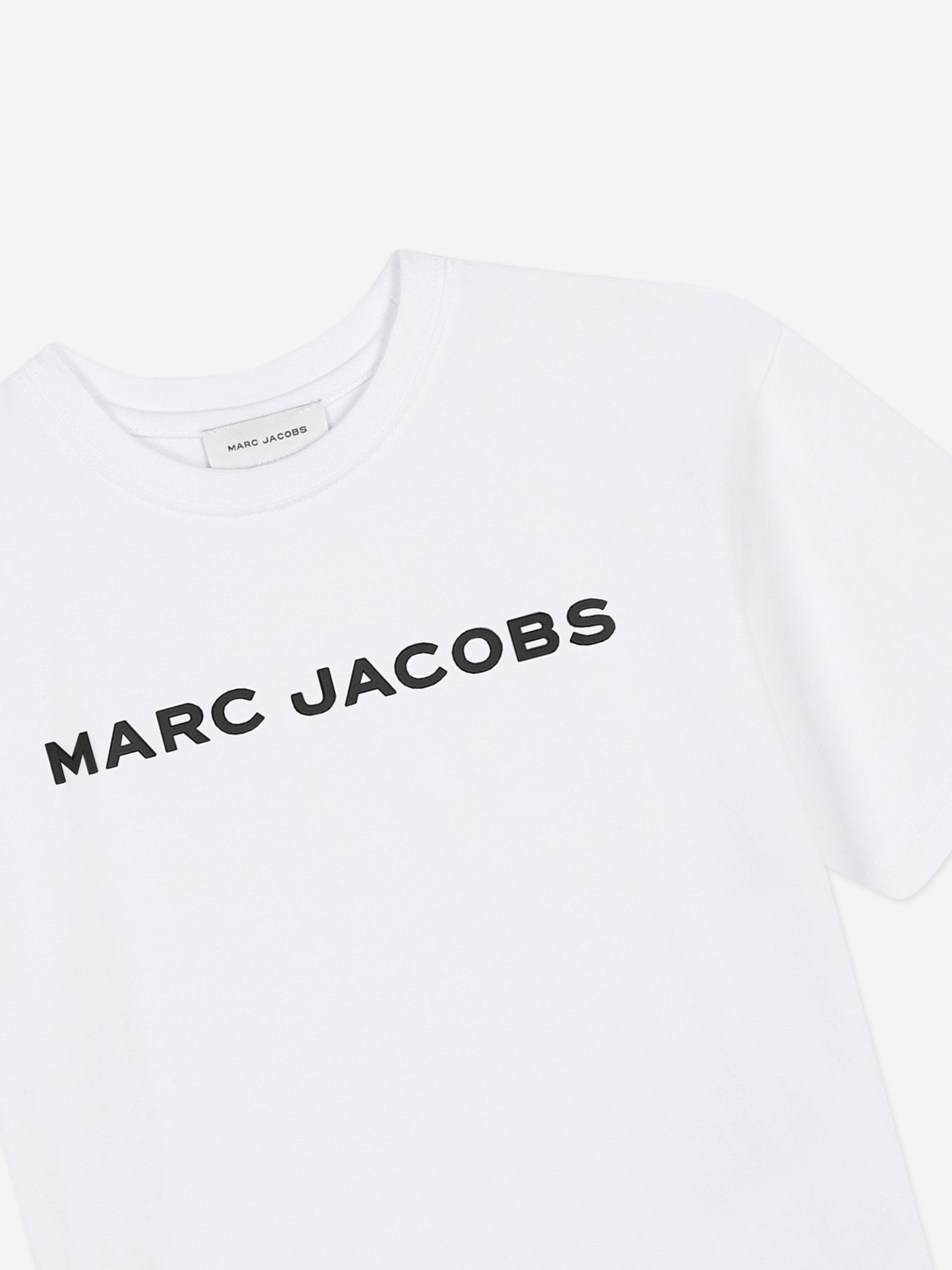MARC JACOBS Kids Logo Print T-Shirt in White