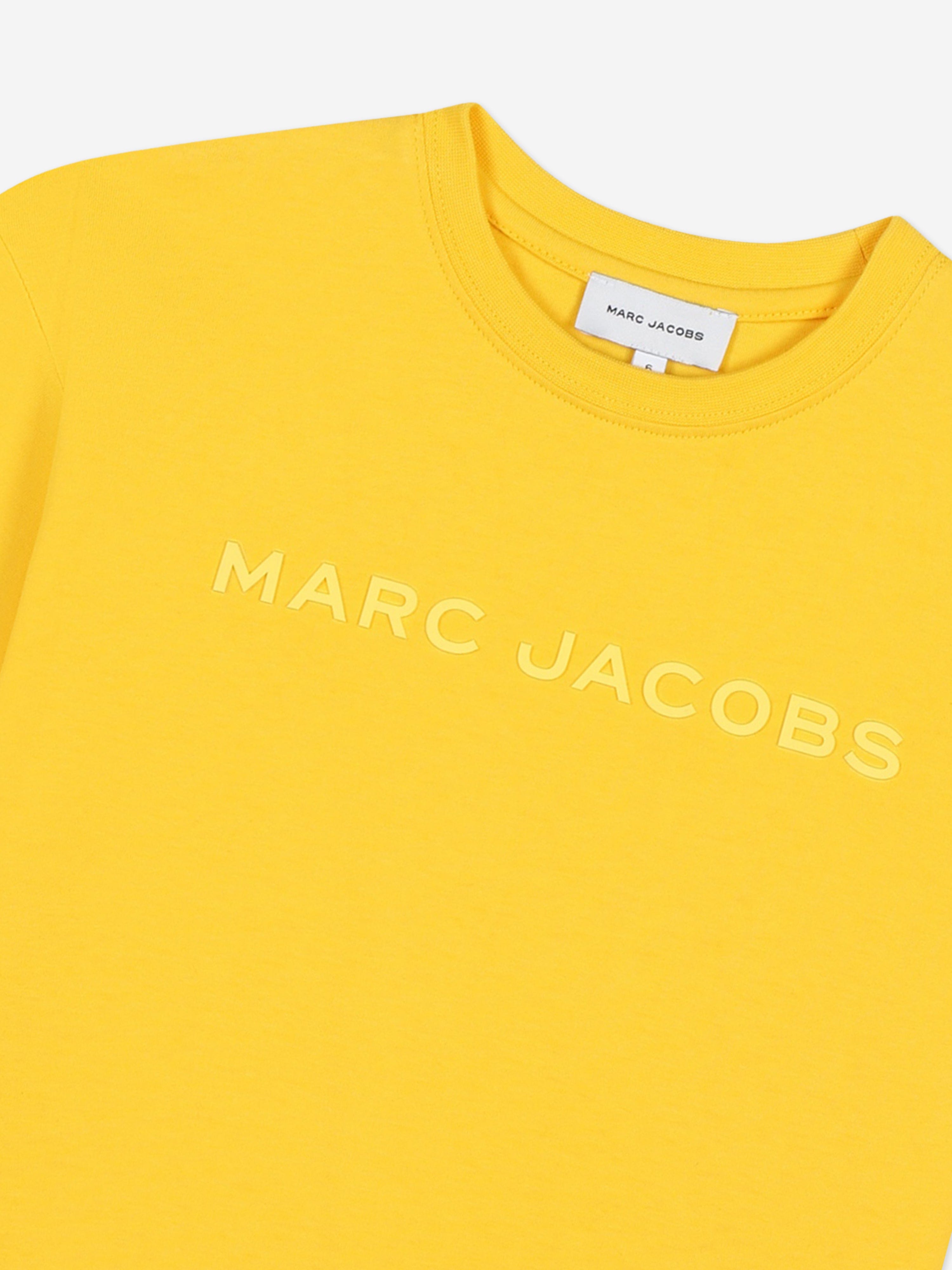 MARC JACOBS Kids Logo T-Shirt in Yellow