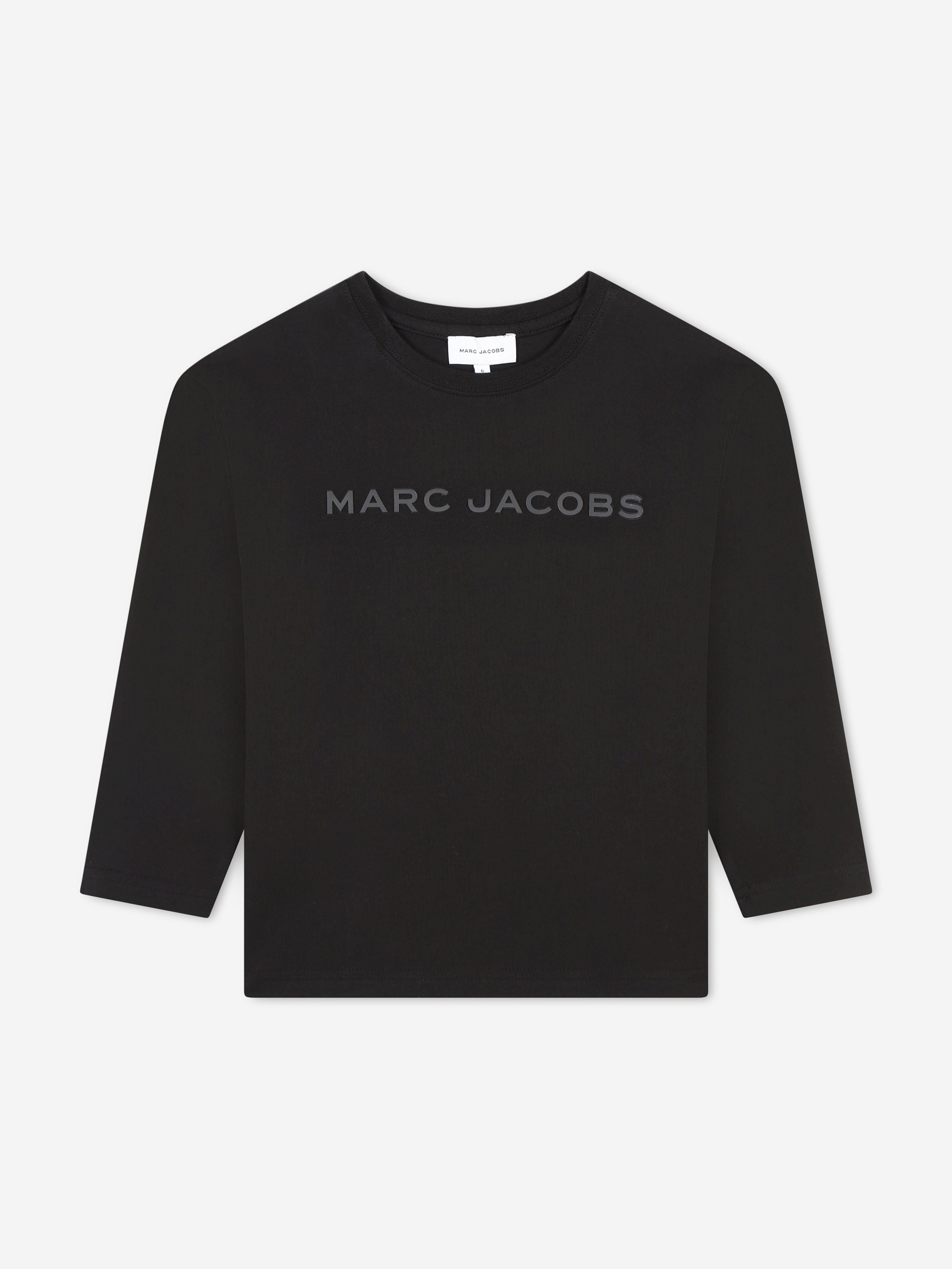 MARC JACOBS Kids Long Sleeve Logo T-Shirt n Black