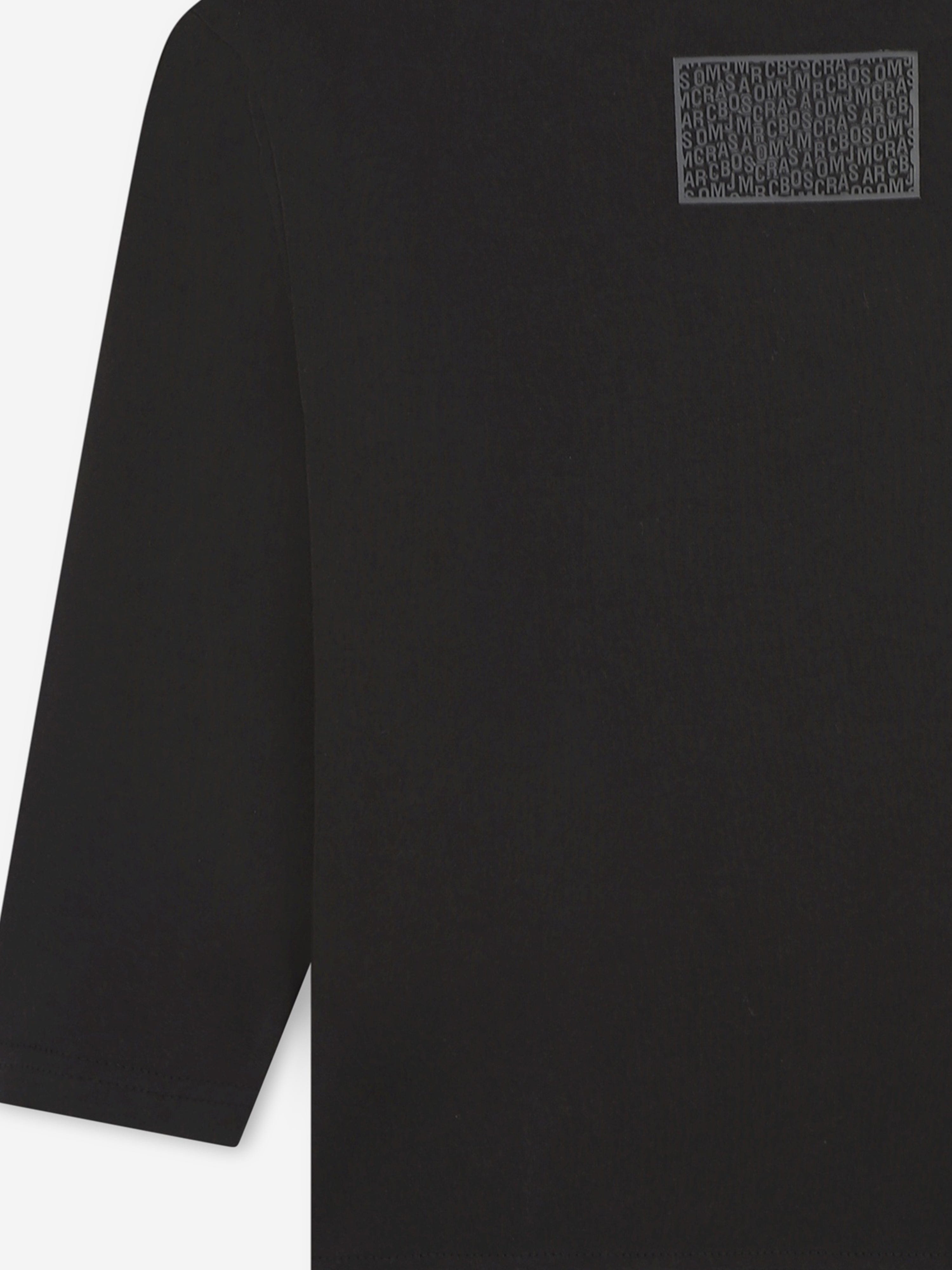 MARC JACOBS Kids Long Sleeve Logo T-Shirt n Black