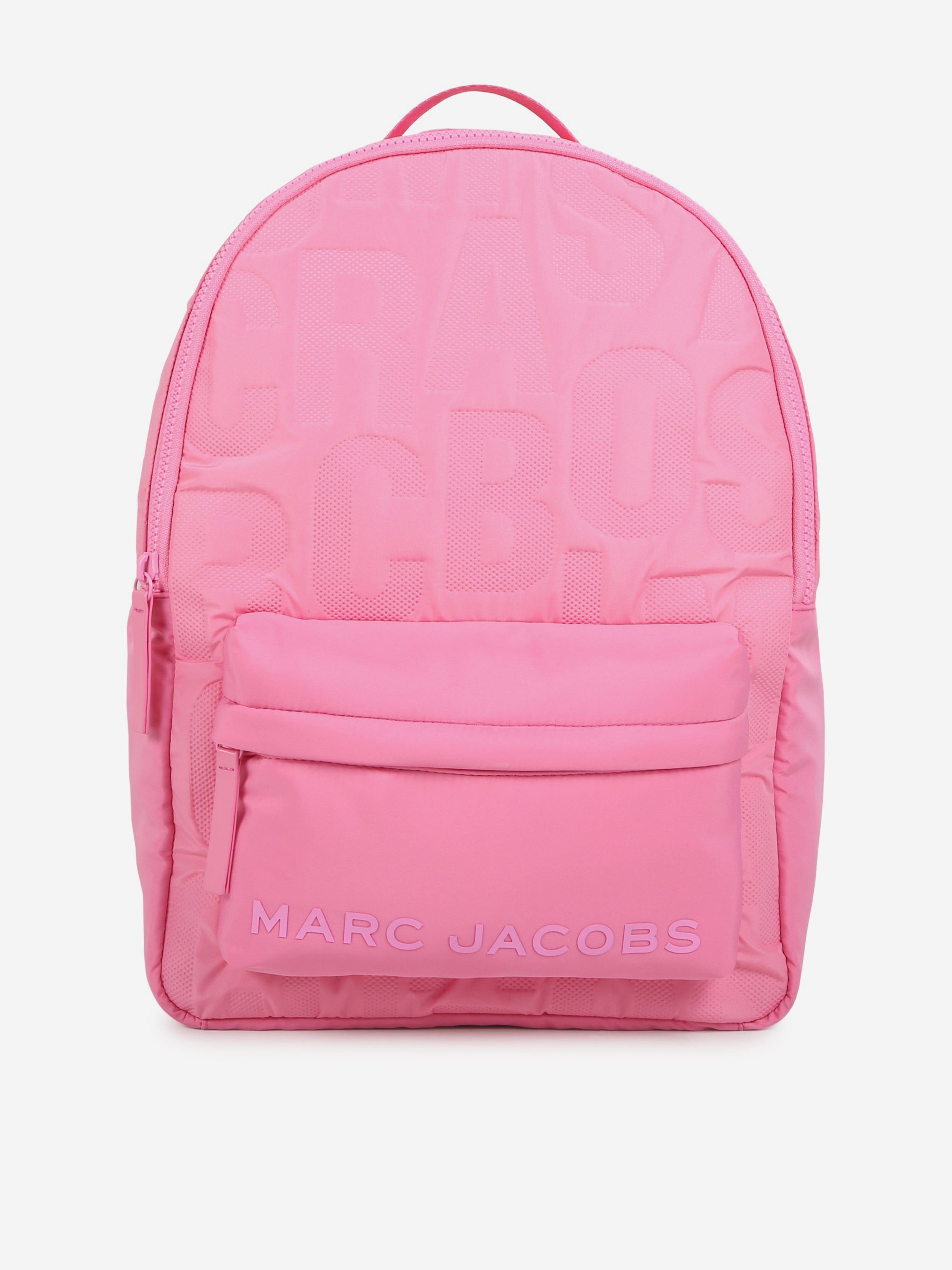 MARC JACOBS Girls Monogram Backpack in Pink (39cm)
