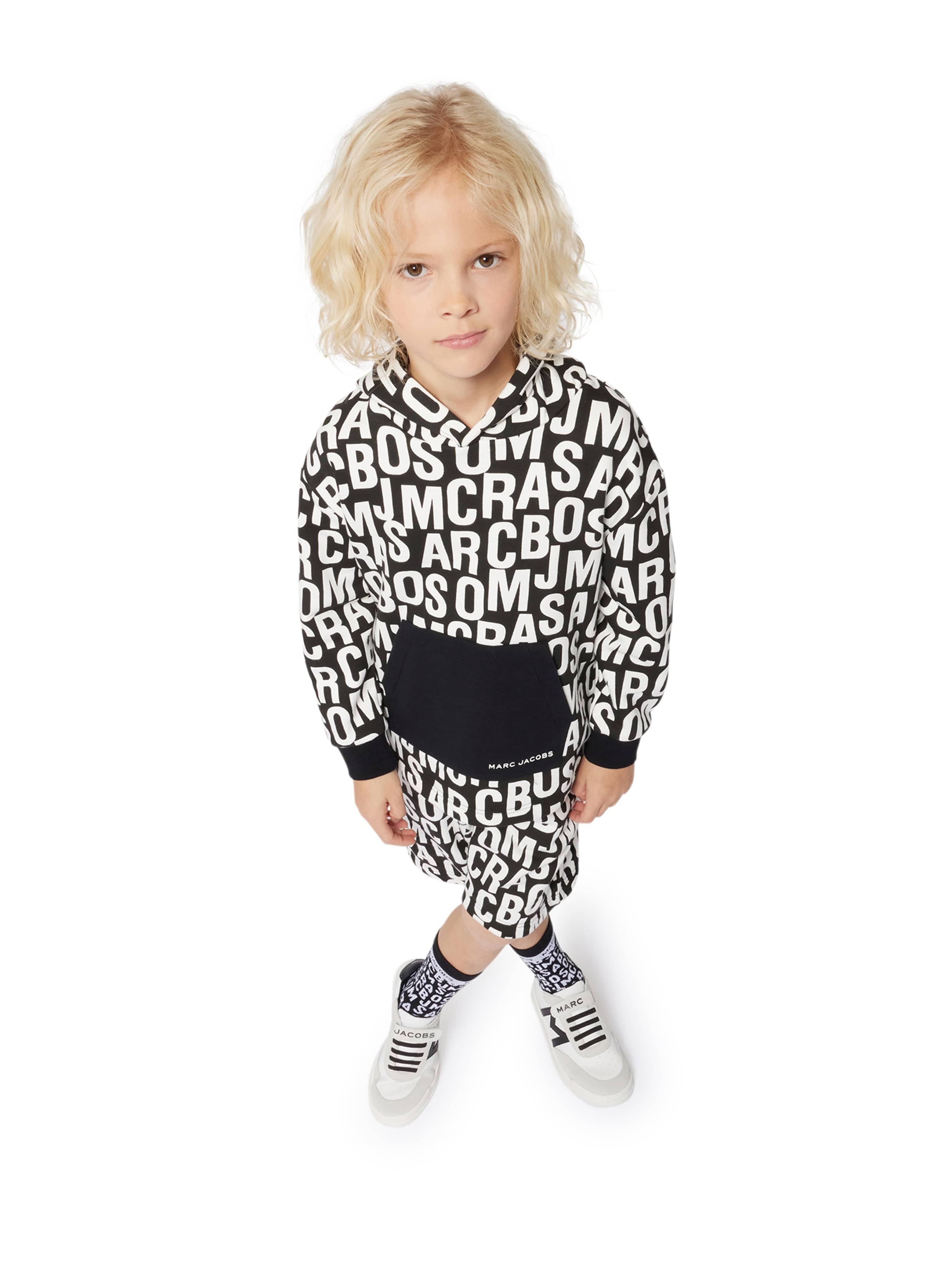 MARC JACOBS Kids Monogram Jacquard Socks in Black