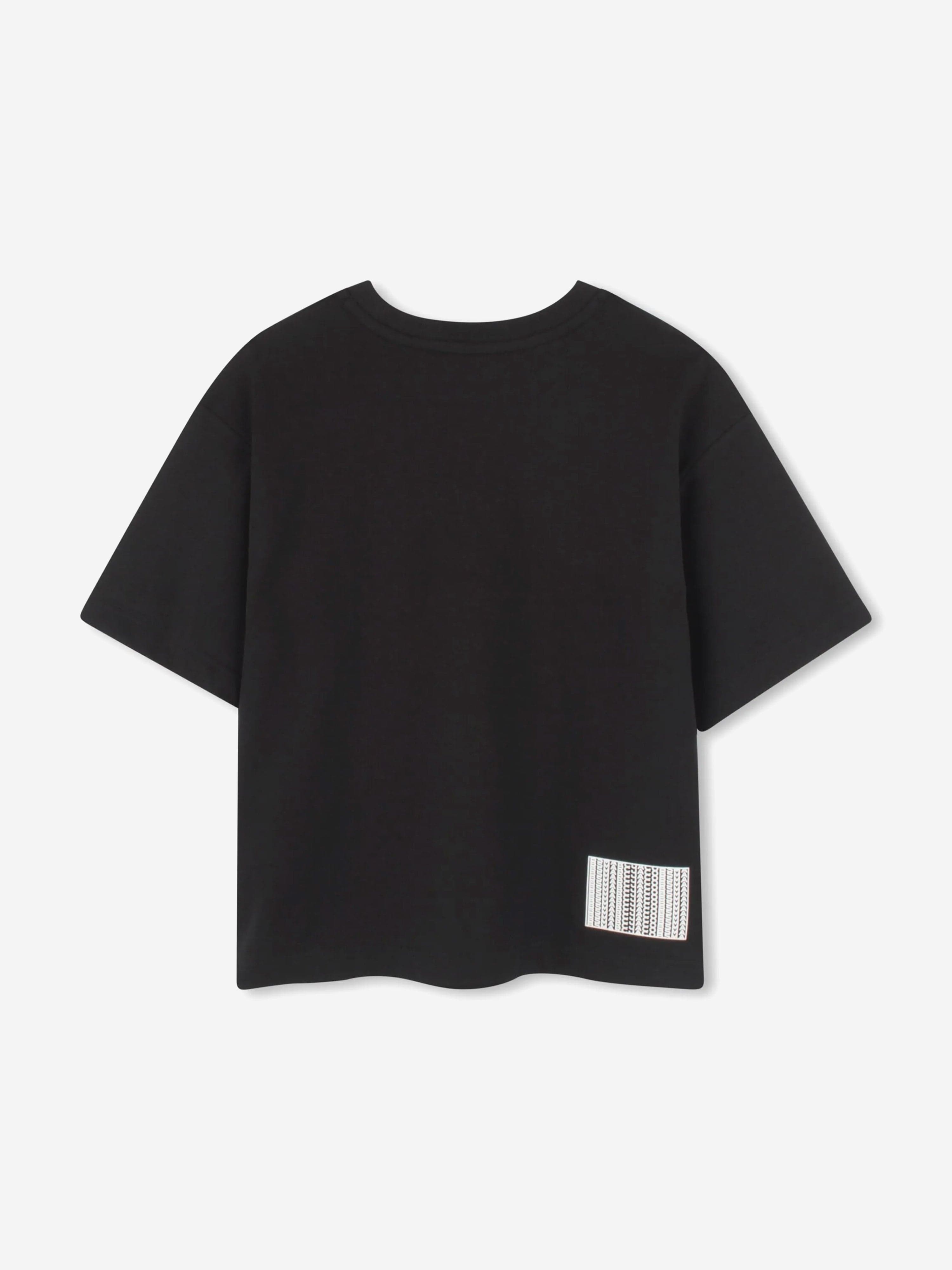 Boys Embossed Logo T-Shirt in Black