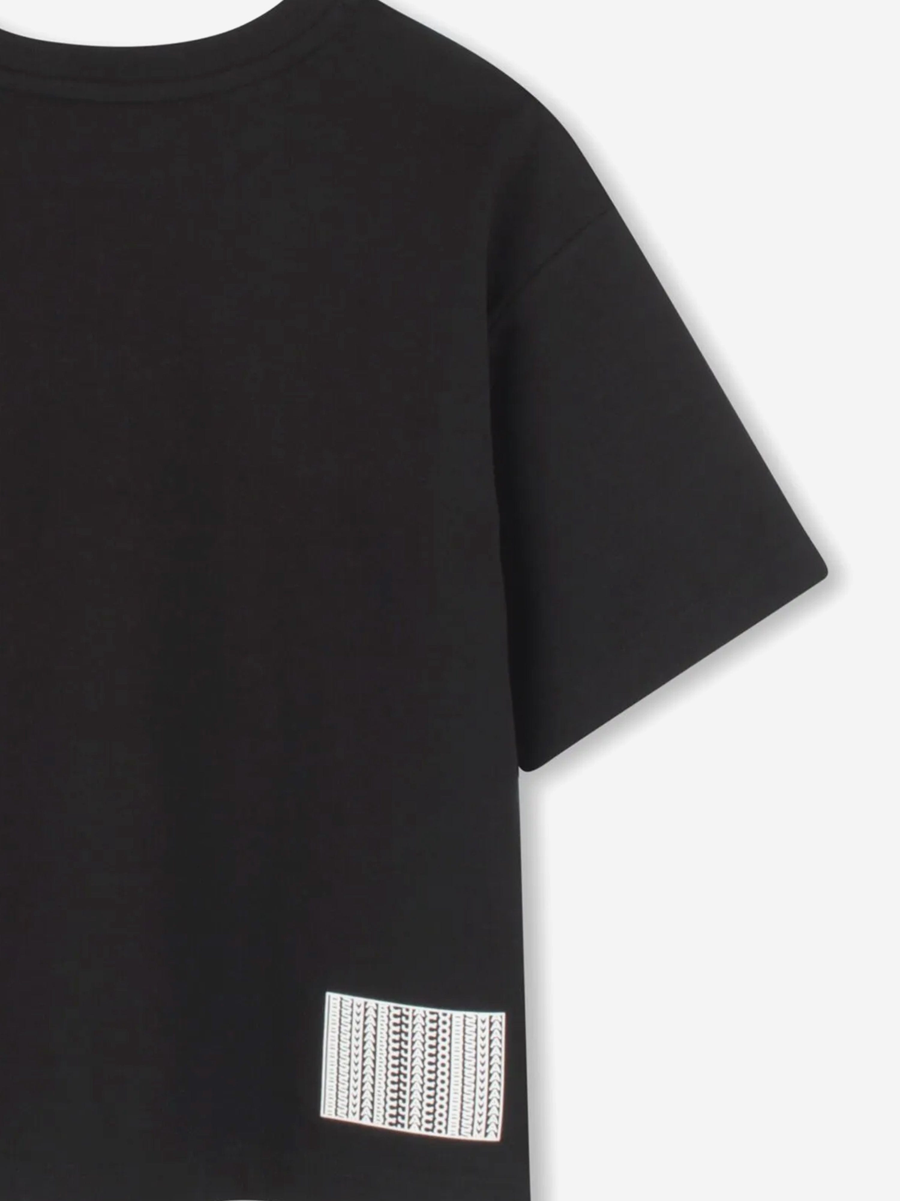 Boys Embossed Logo T-Shirt in Black