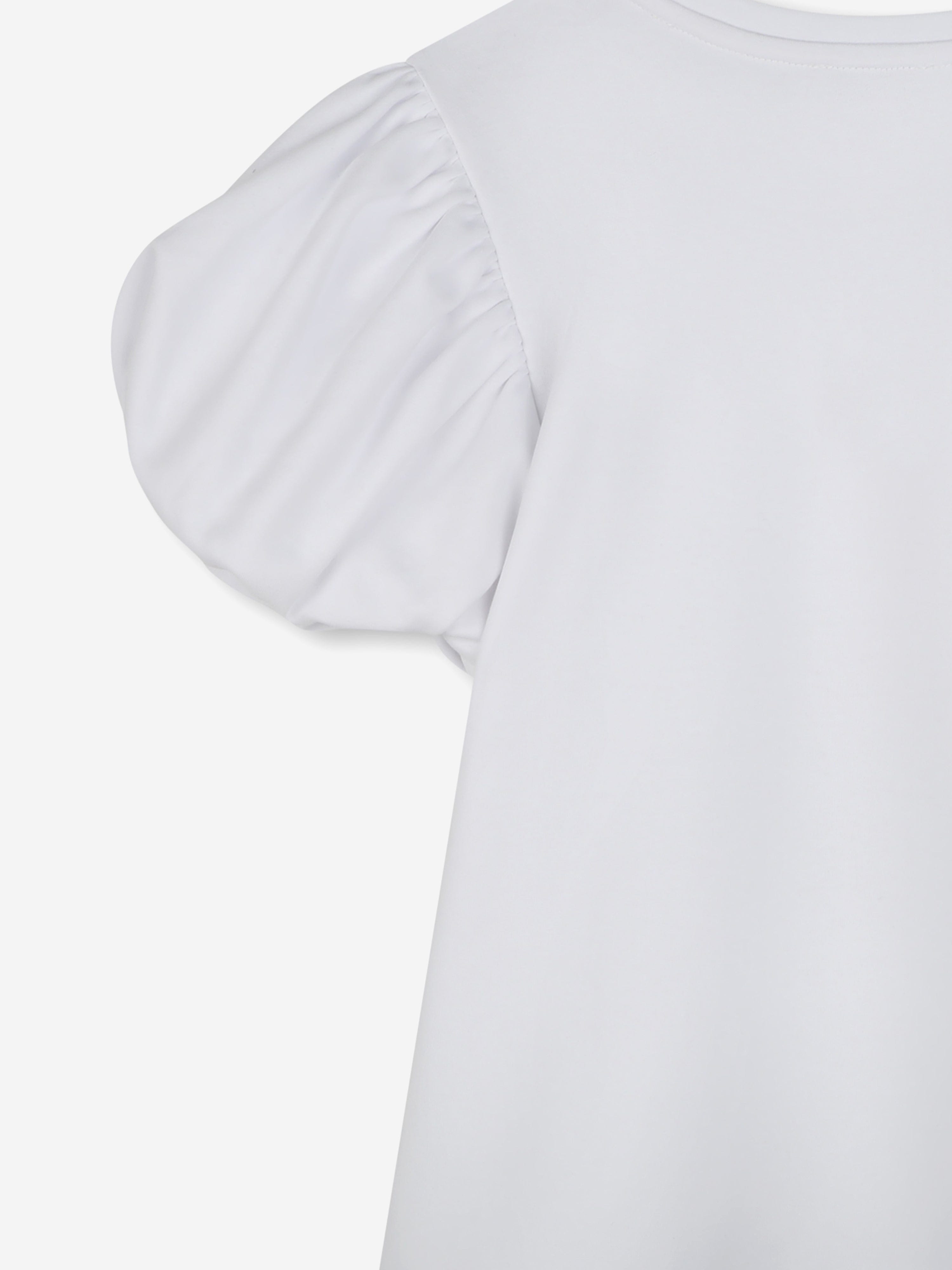 Girls Snapshot Bag Print T-Shirt in White