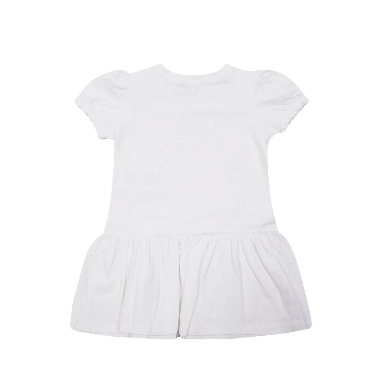 Baby Girls White Bear Printed Cotton Dress