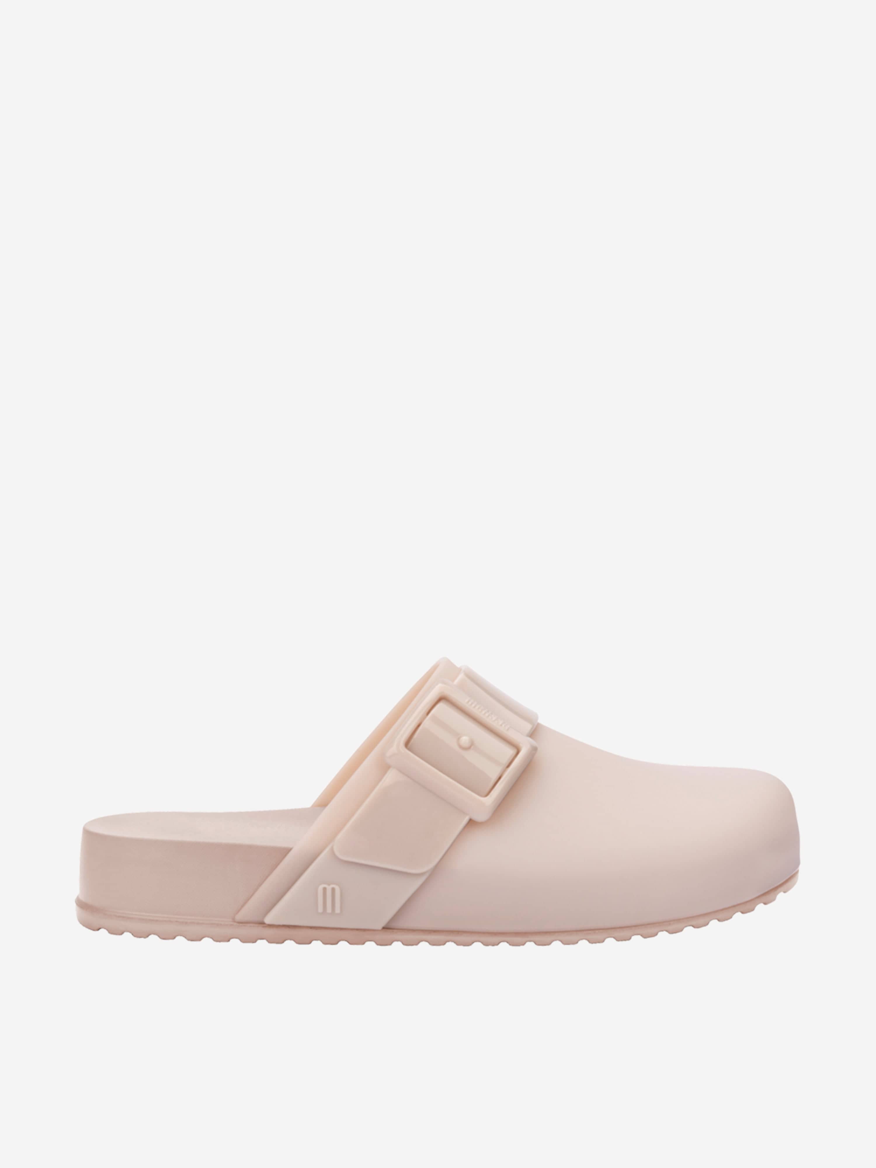 Mini Melissa Girls Cozy Clogs in Beige