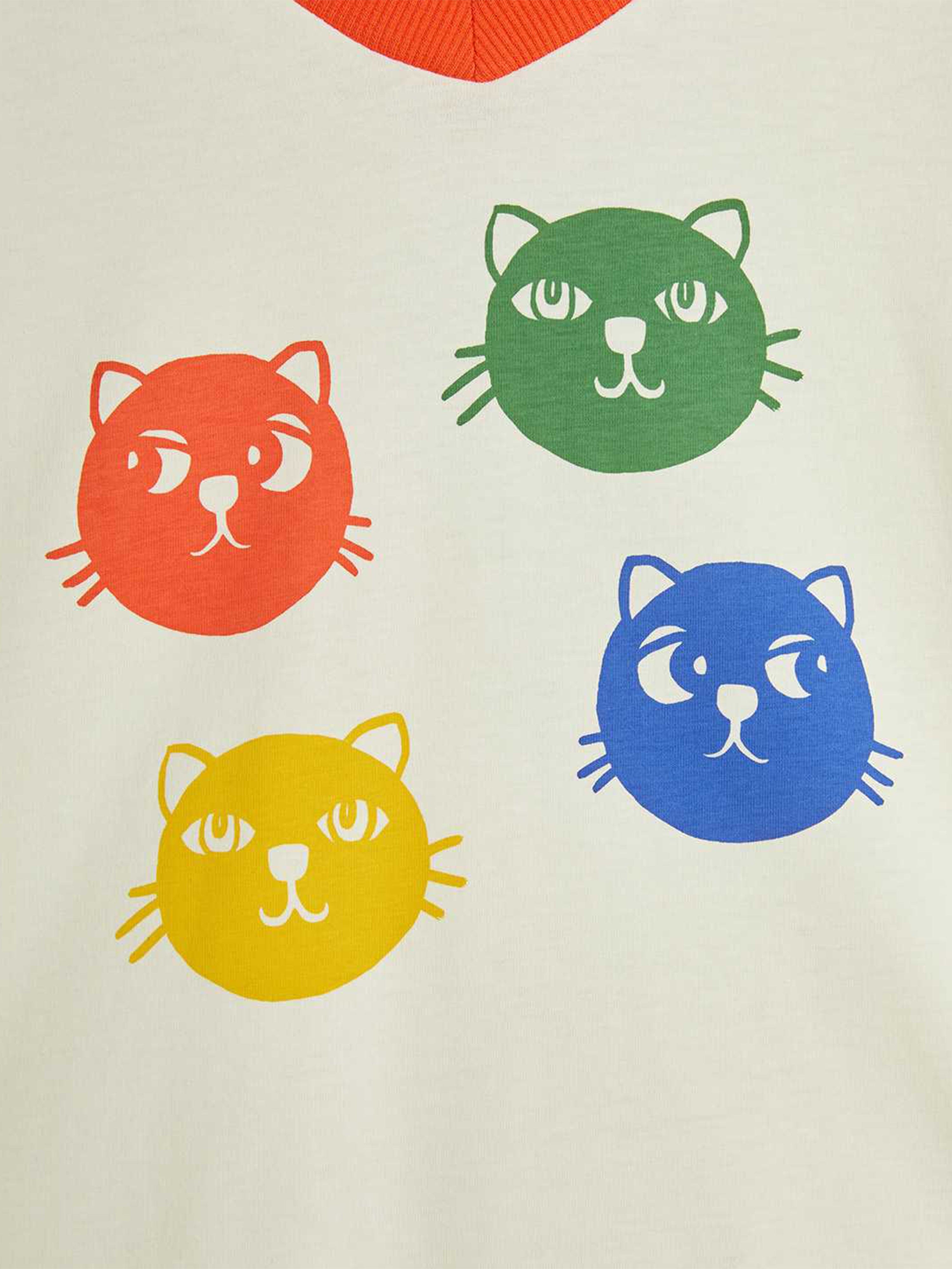Girls Cool Cats T-Shirt in White