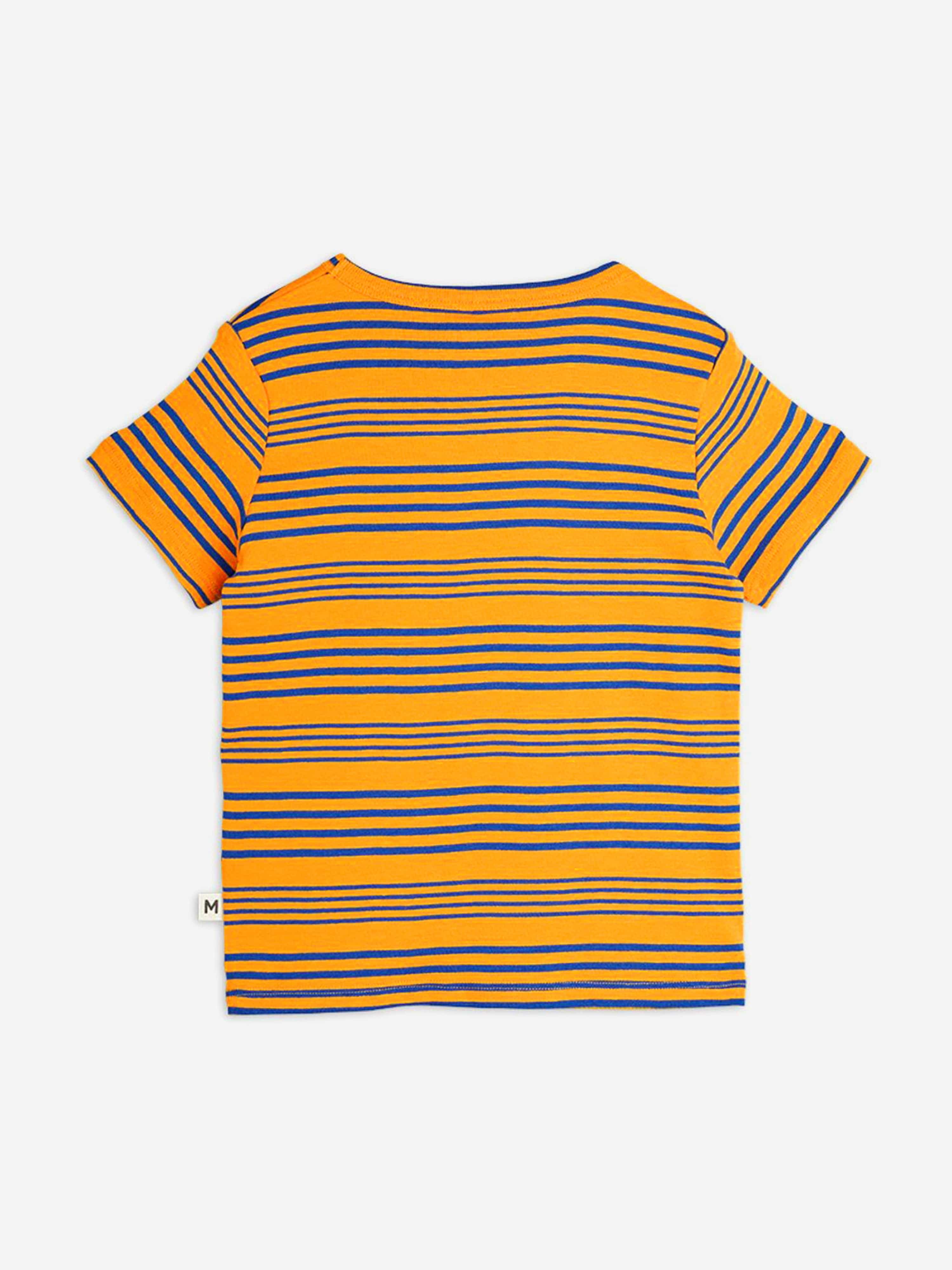 T-shirt rayé pour enfants orange