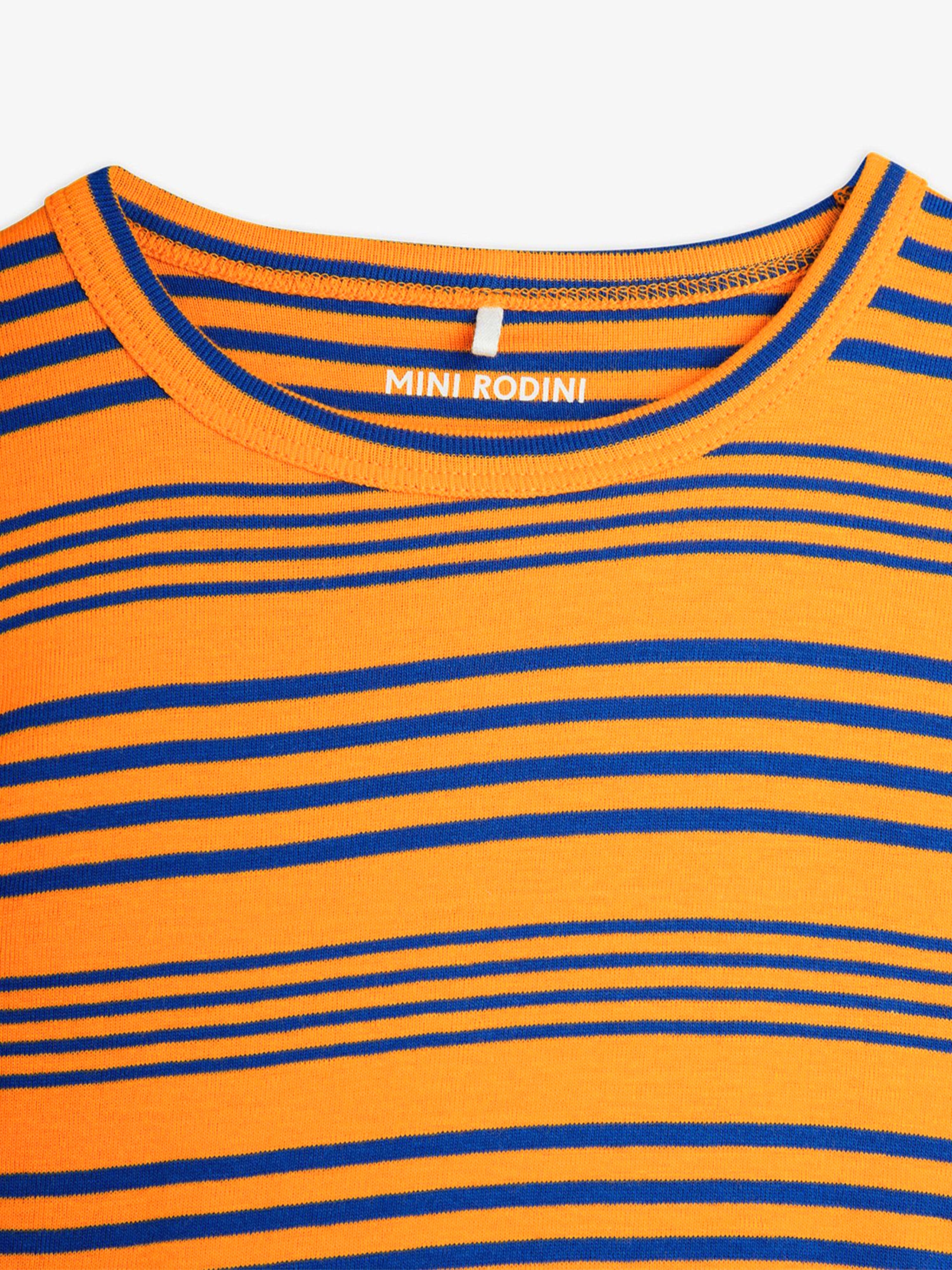 T-shirt rayé pour enfants orange