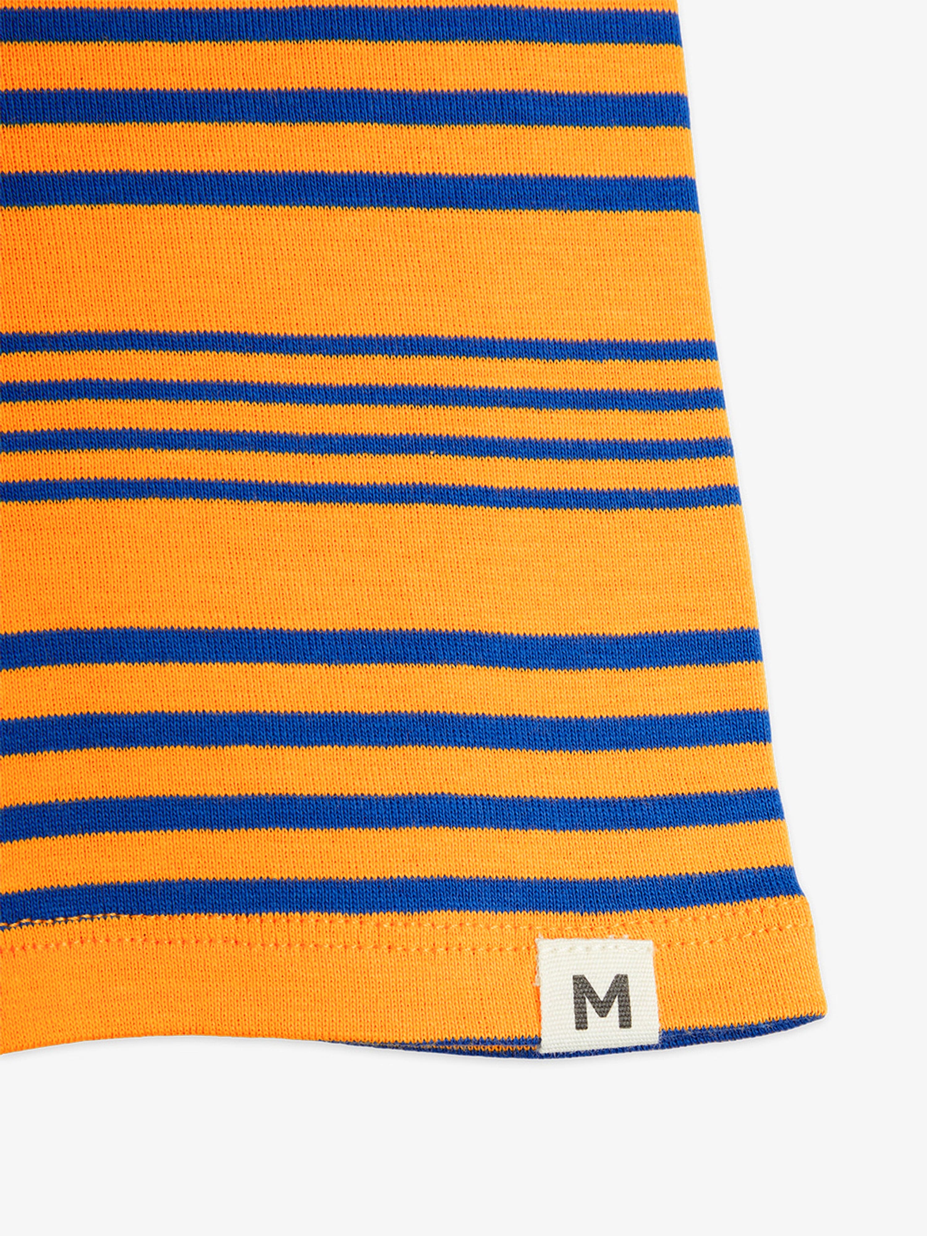 T-shirt rayé pour enfants orange