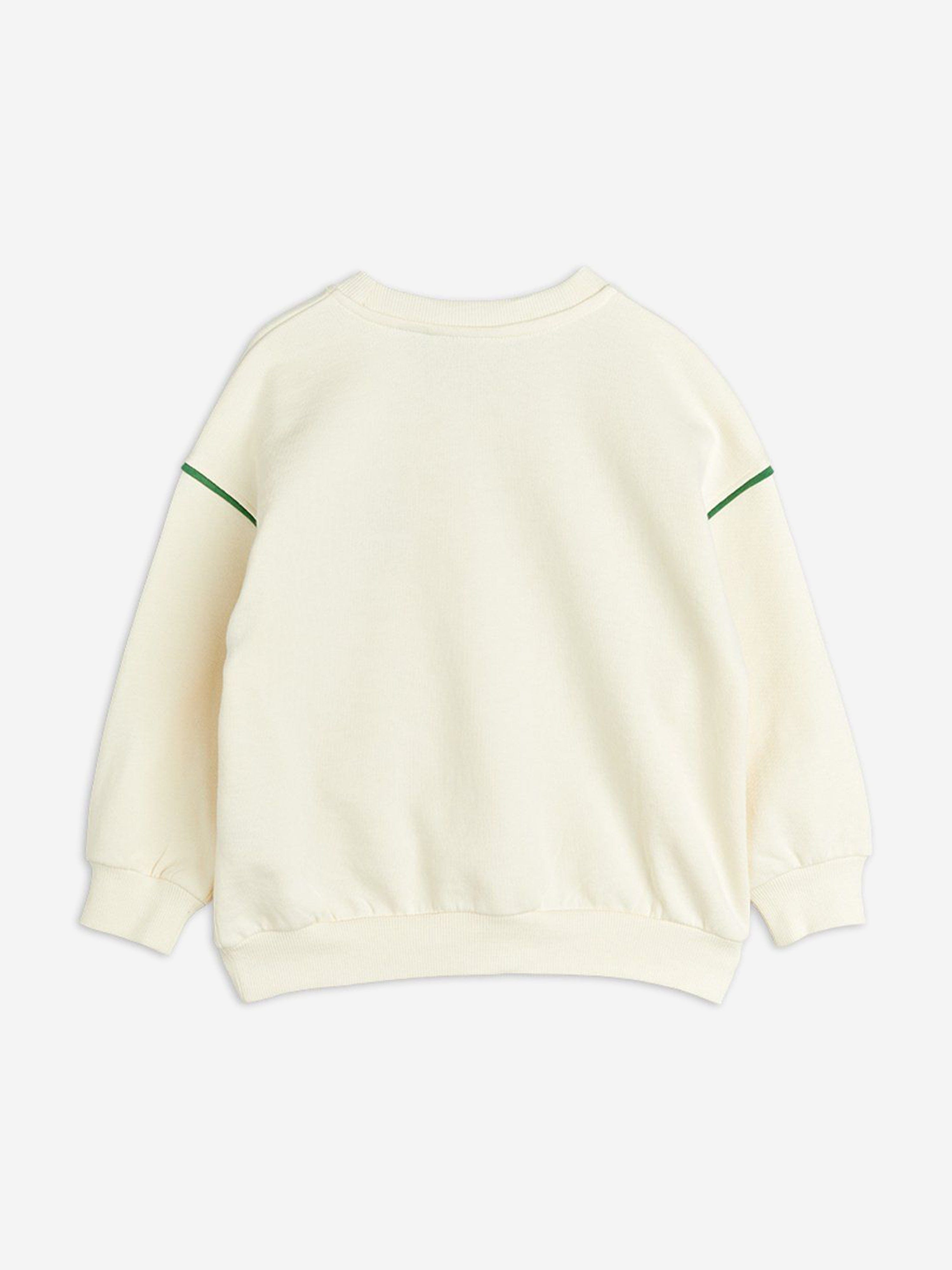 Sweat-shirt chenille lézard pour garçons de couleur ivoire