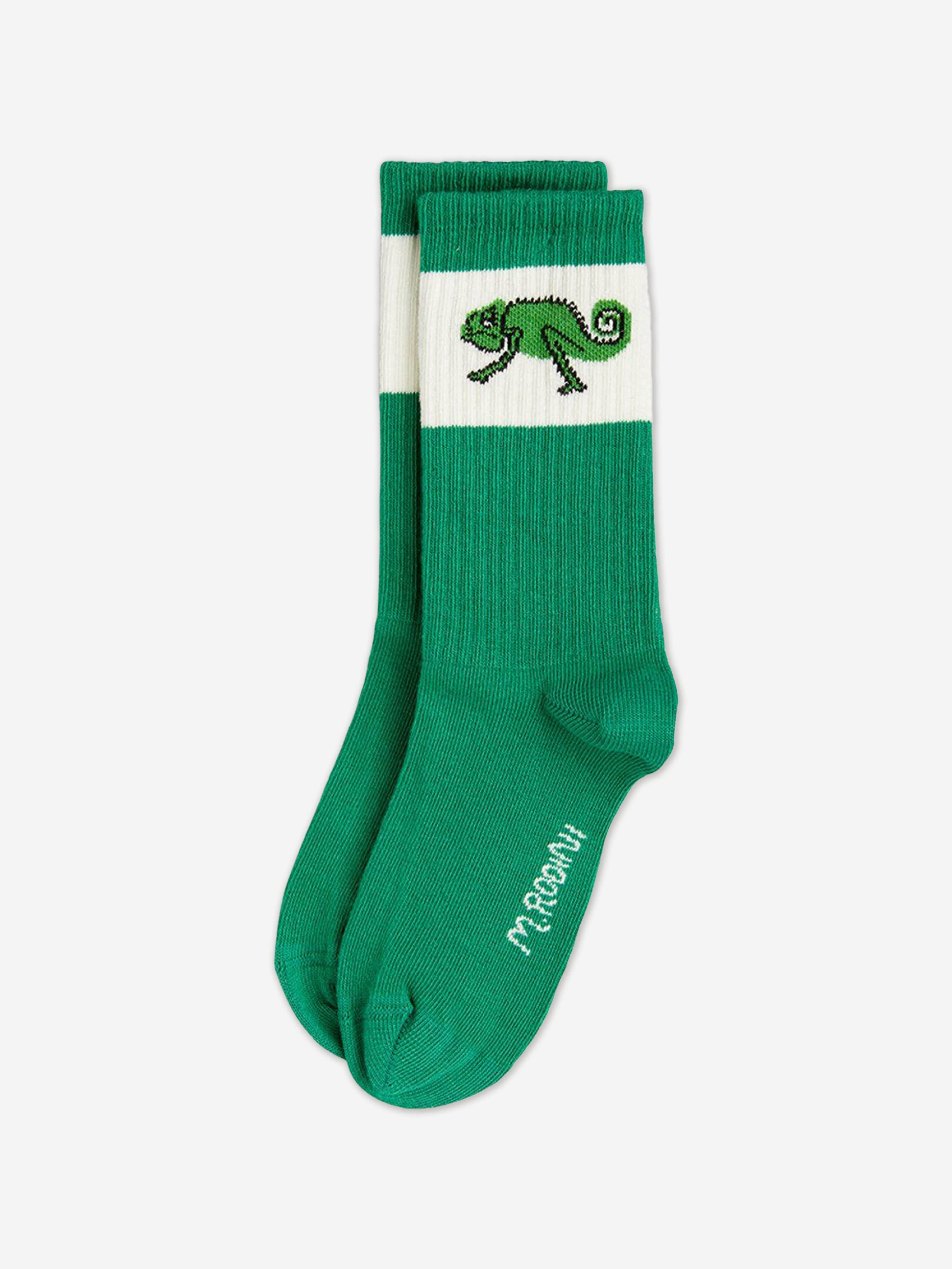 Boys Lizard Socks in Green