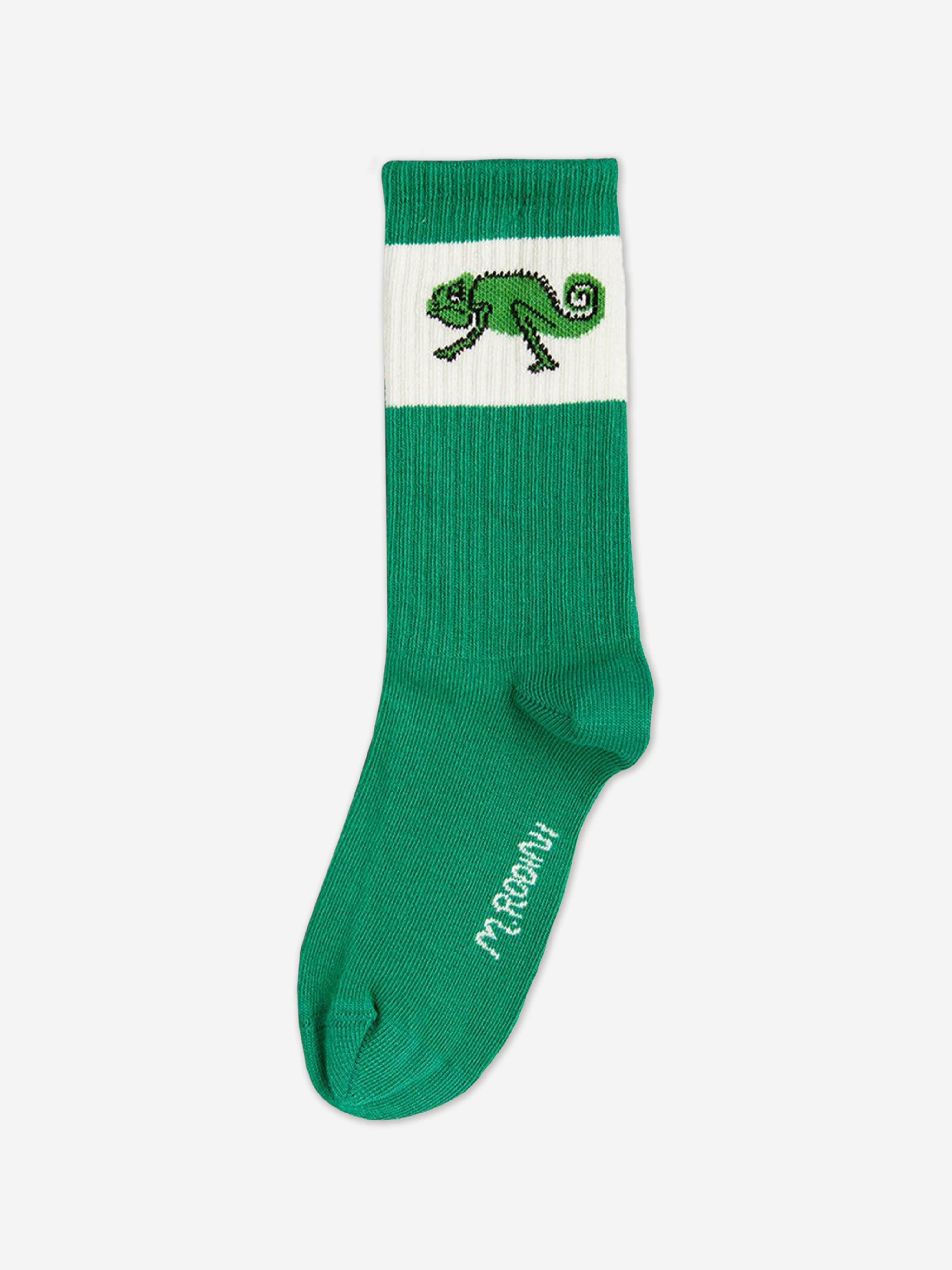 Boys Lizard Socks in Green
