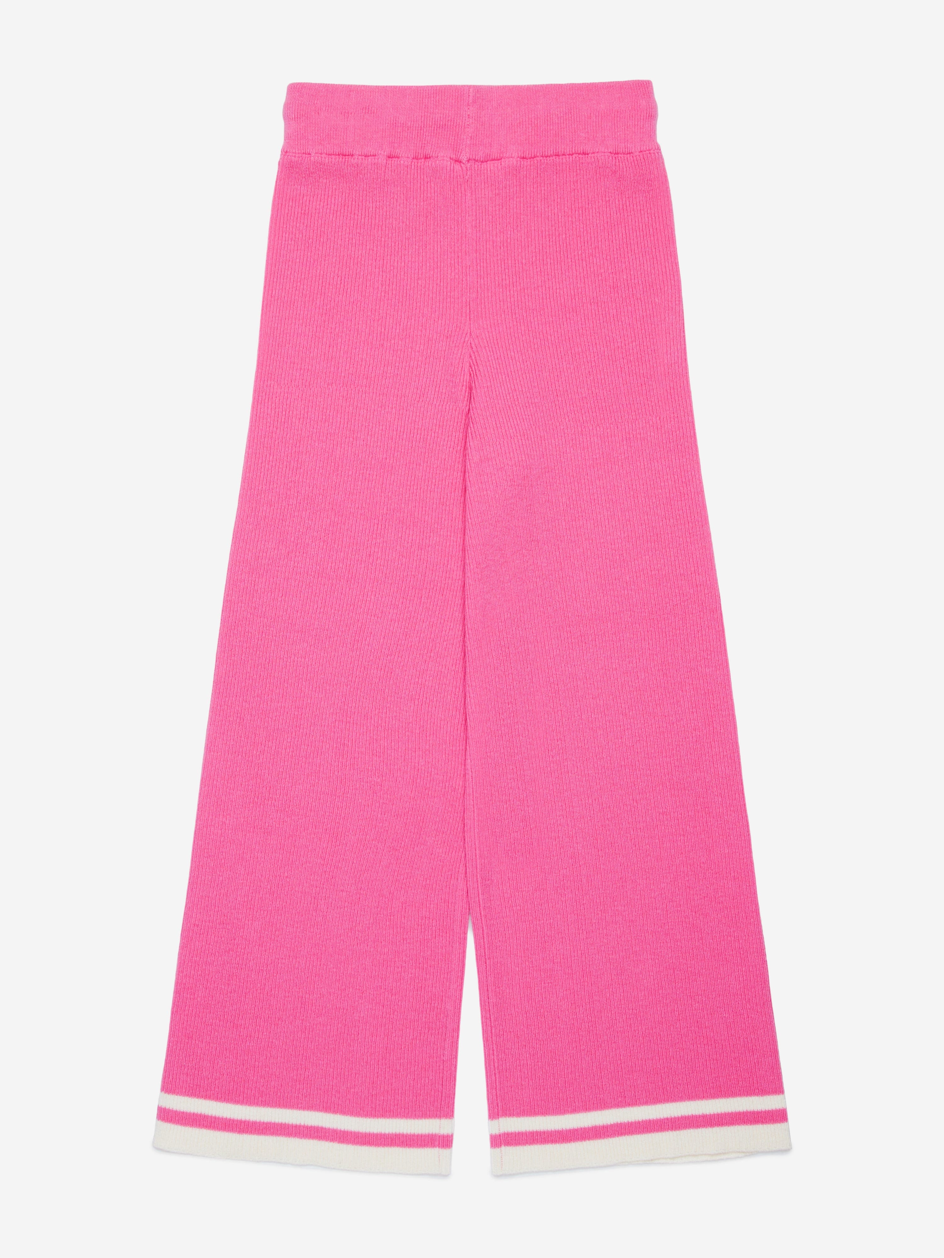 Girls Knitted Trousers in Pink
