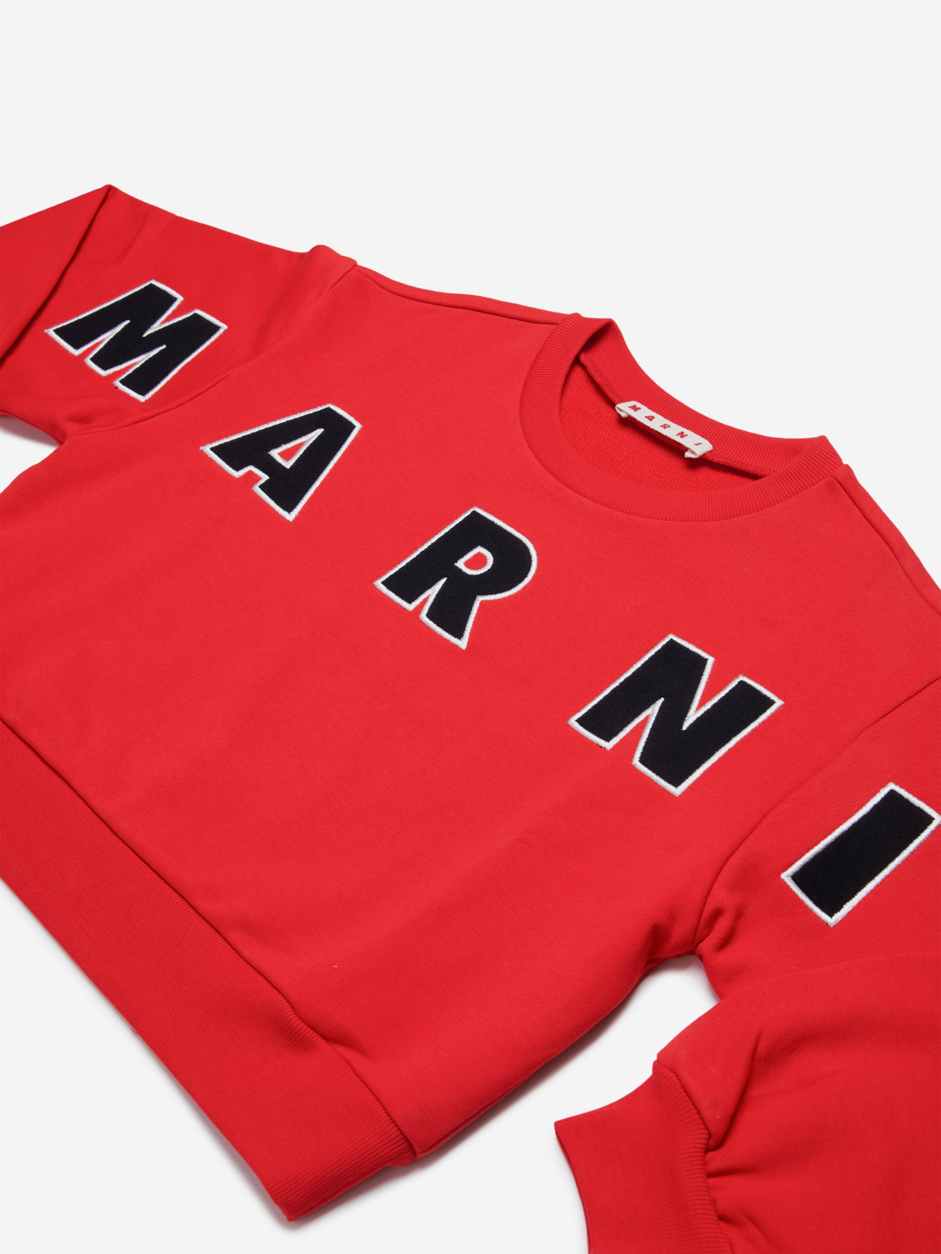 Girls Logo Sweatshirt in Red