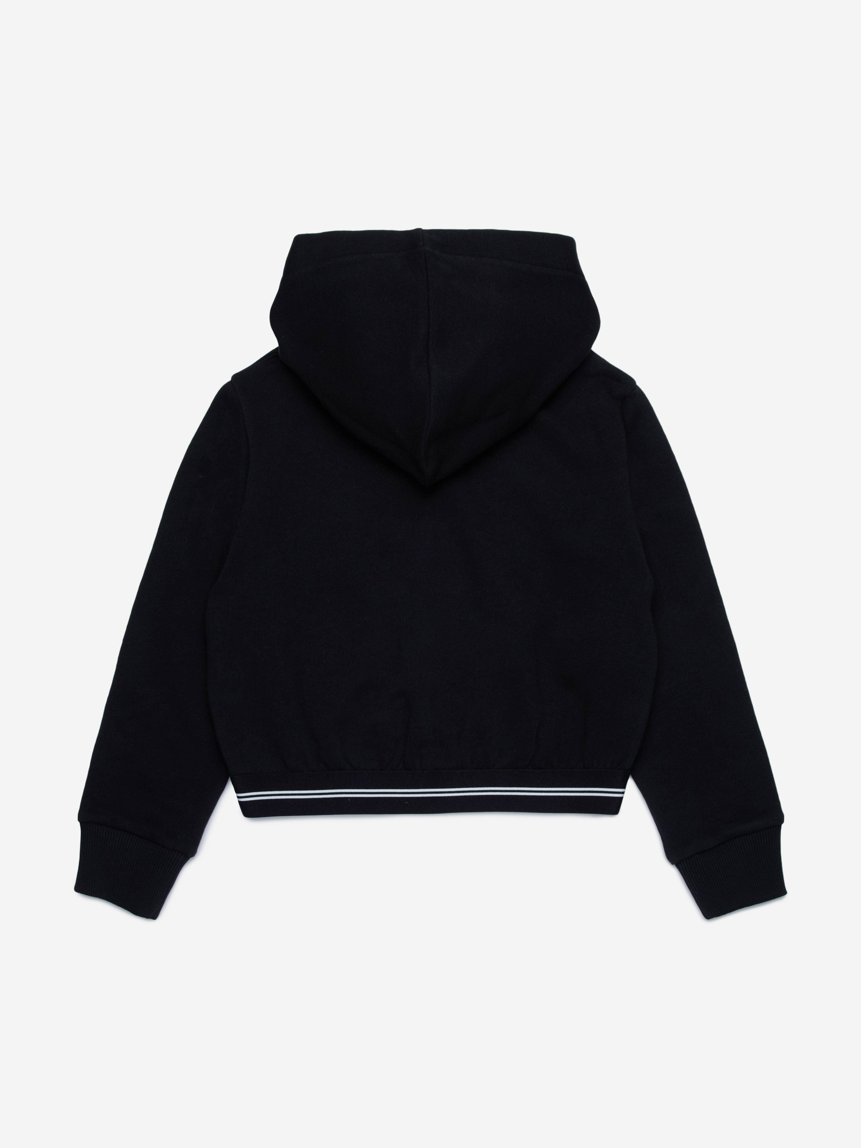 MARNI Girls Applique Hoodie in Black