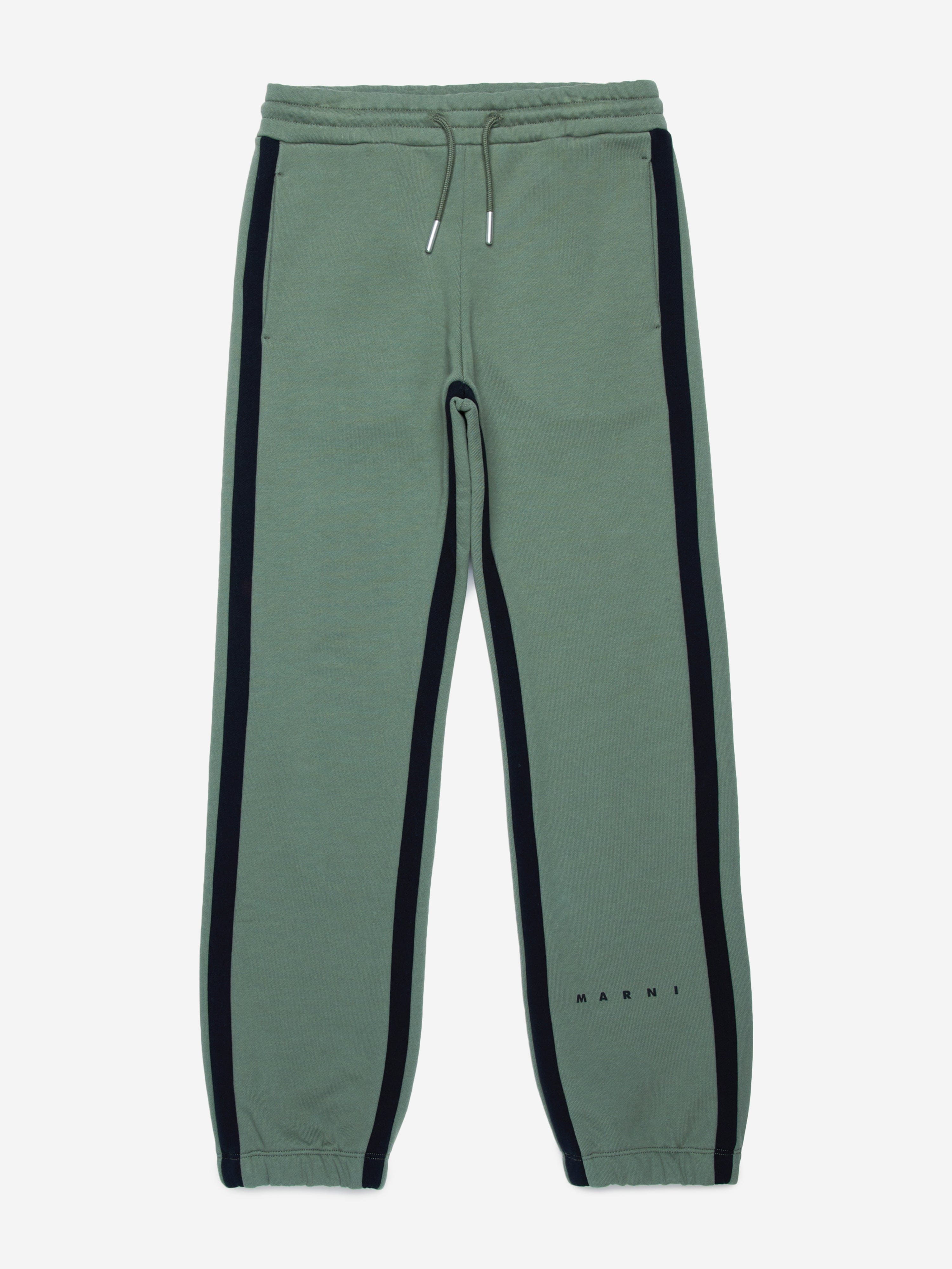 MARNI Kids Logo Joggers in Green