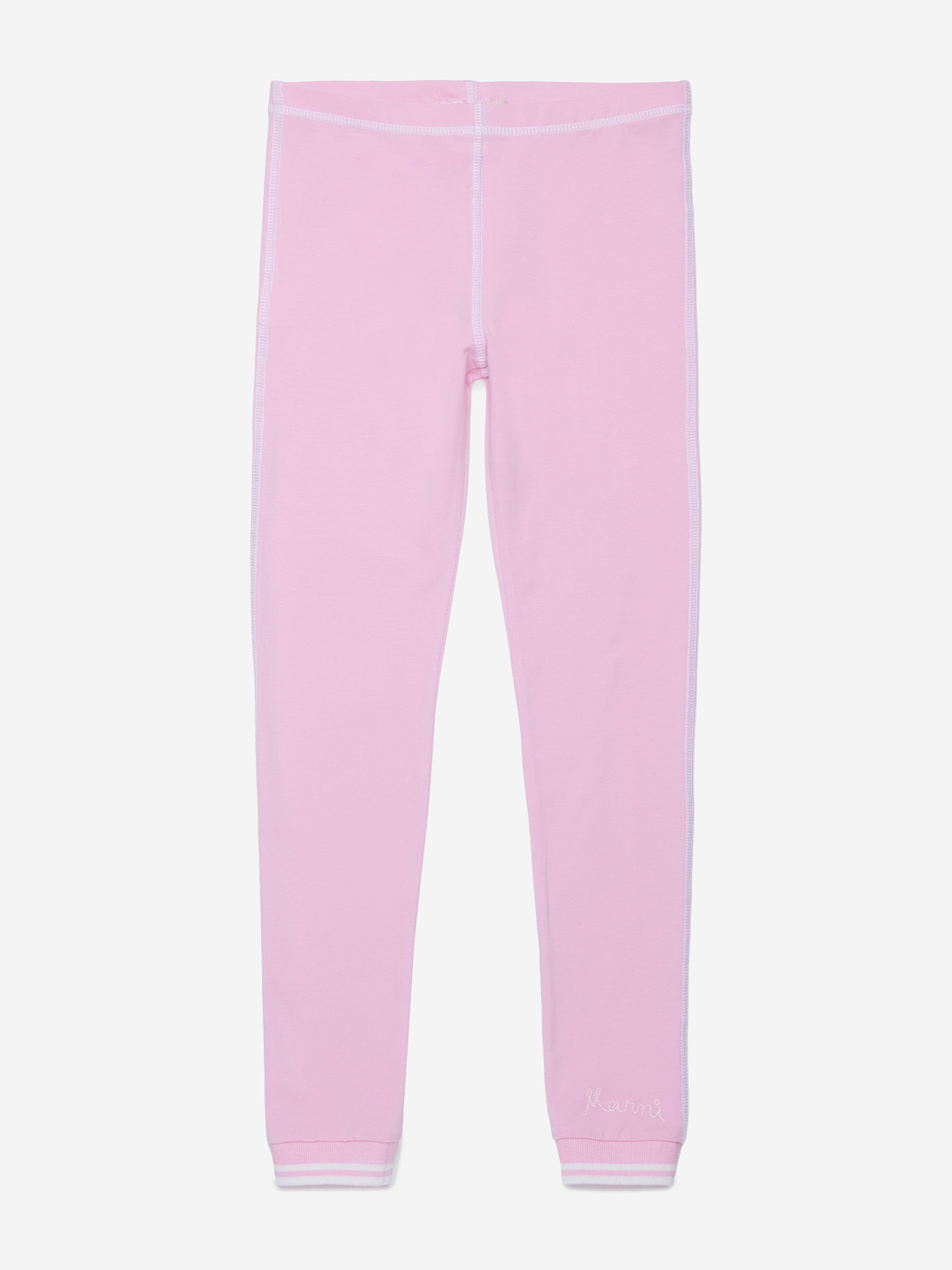 Girls Cotton Trousers in Pink