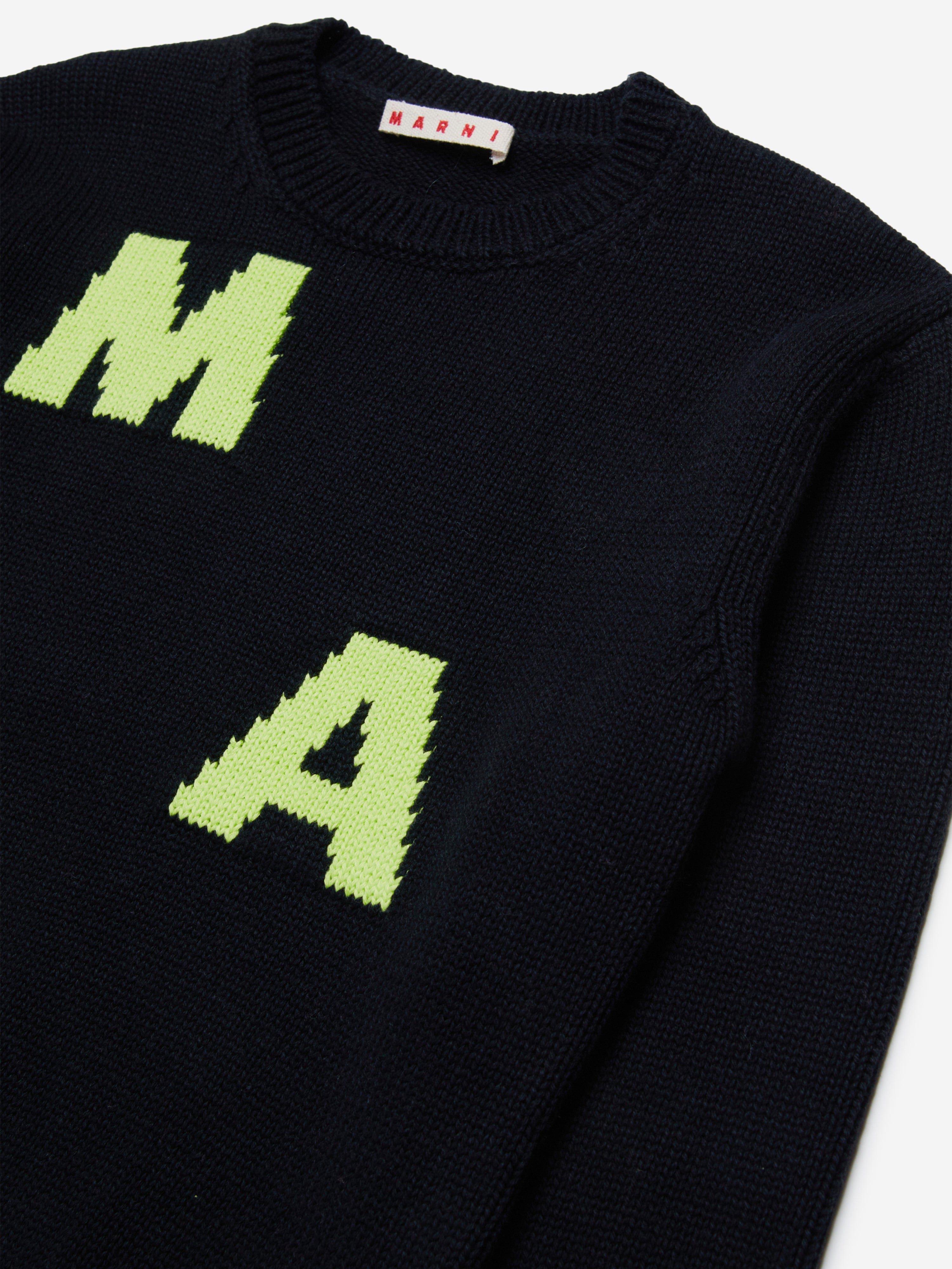 MARNI Kids Logo Jumper in Black