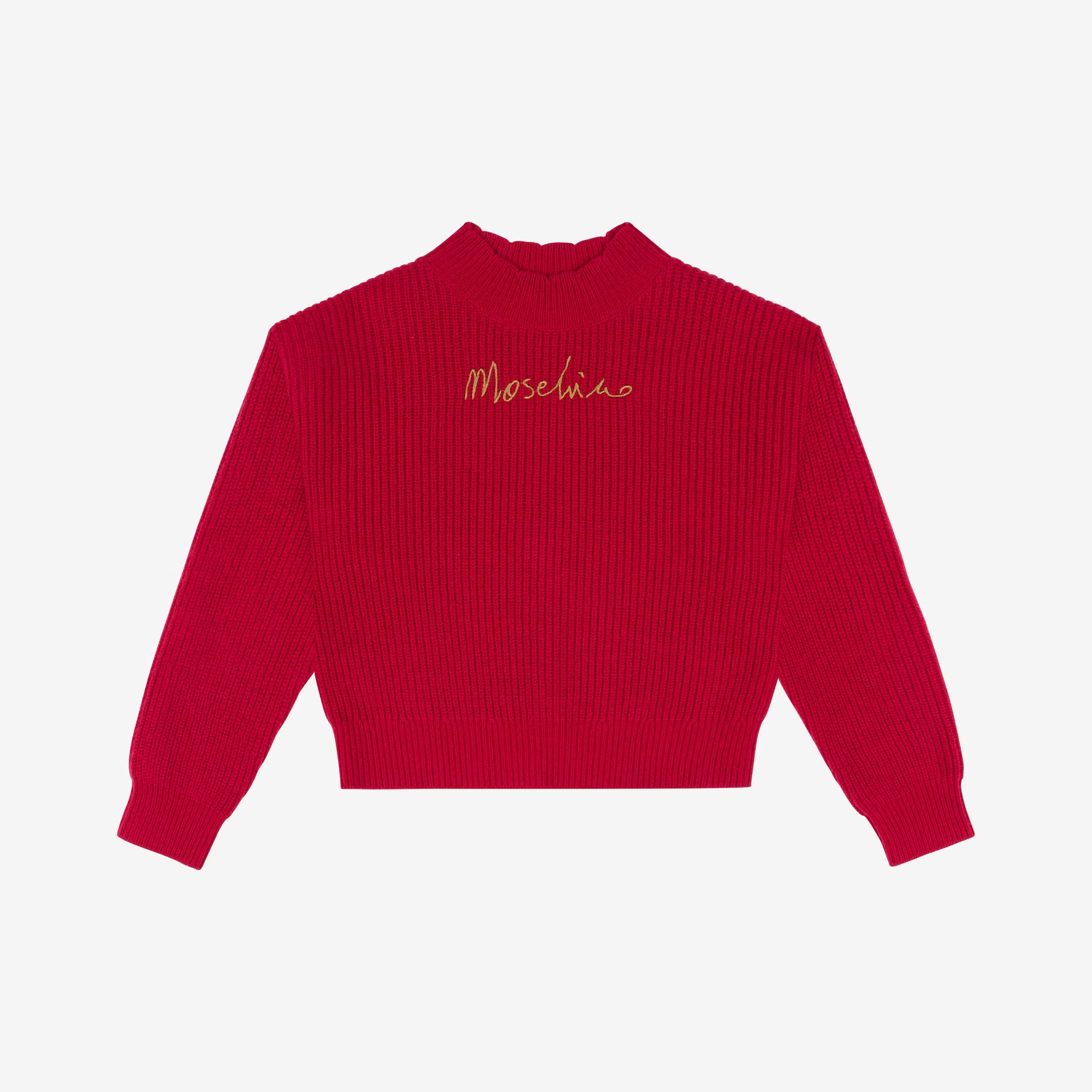 Girls Red Wool Sweater