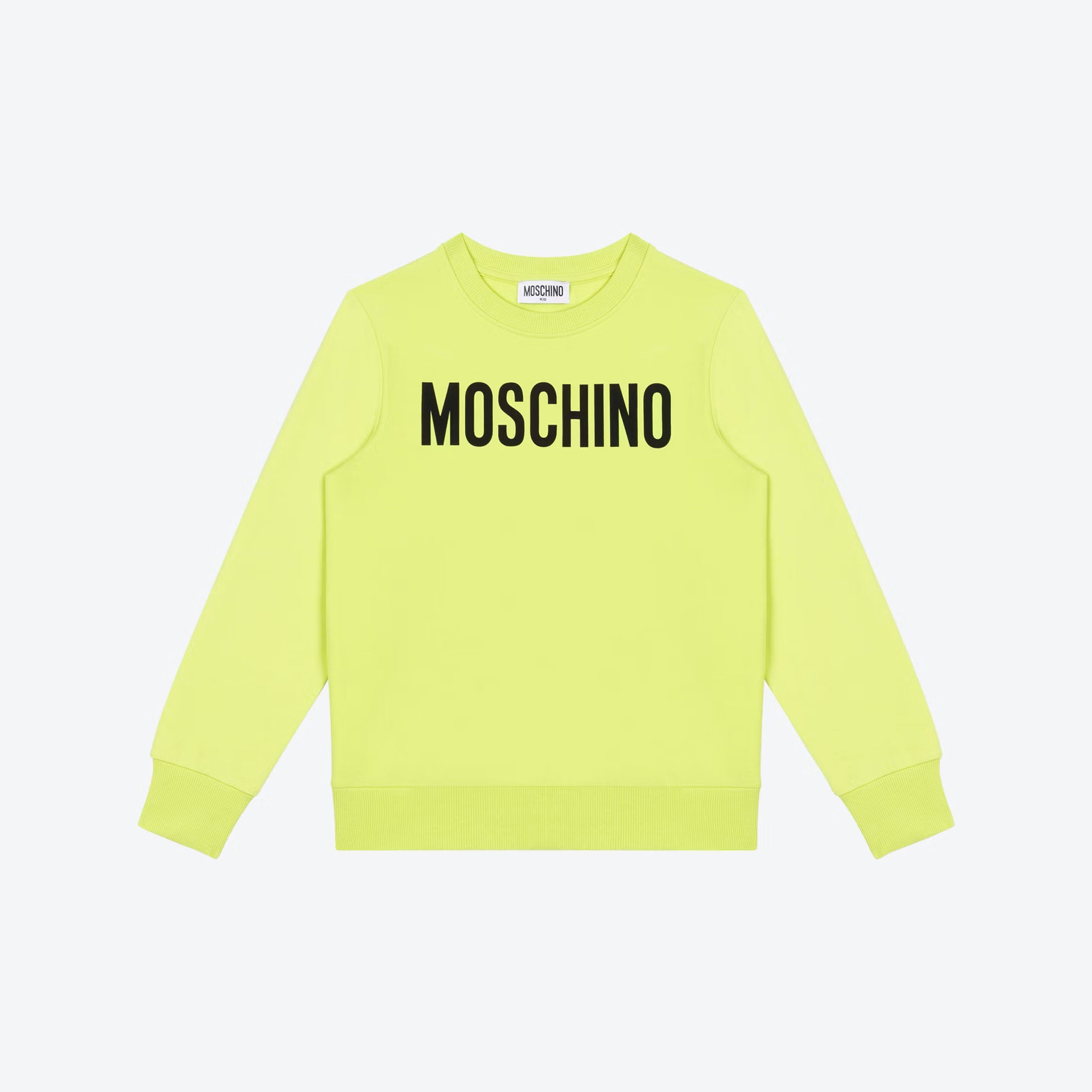 Boys & Girls Green Logo Cotton Sweatshirt