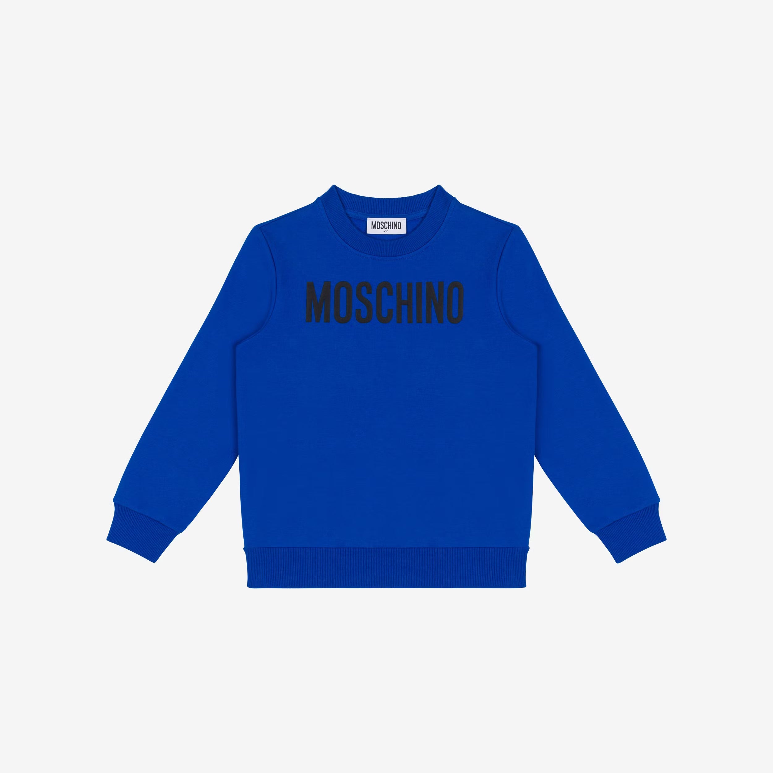 Boys & Girls Blue Logo Cotton Sweatshirt