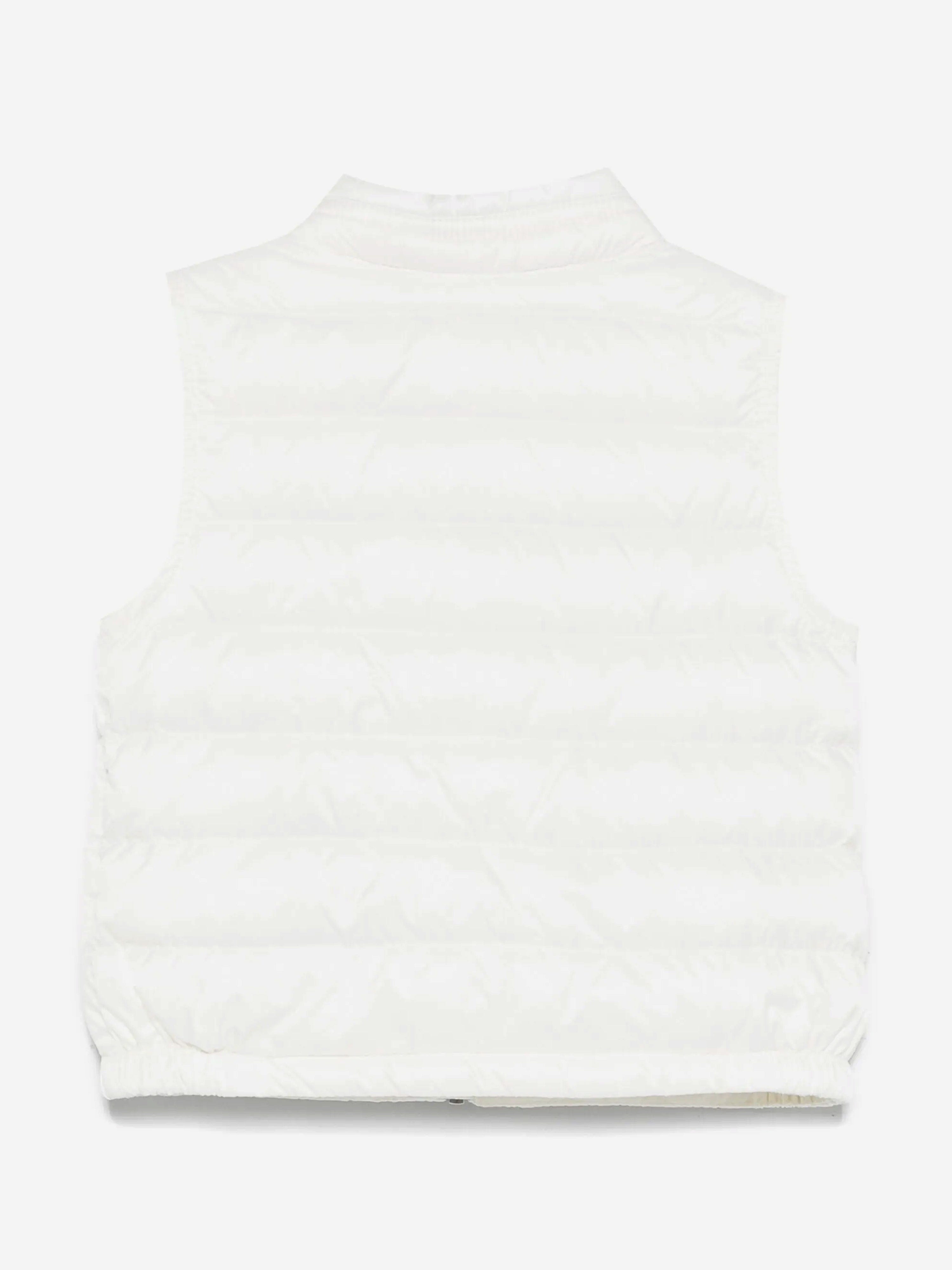 Baby Boys Down Padded New Amaury Gilet in Ivory