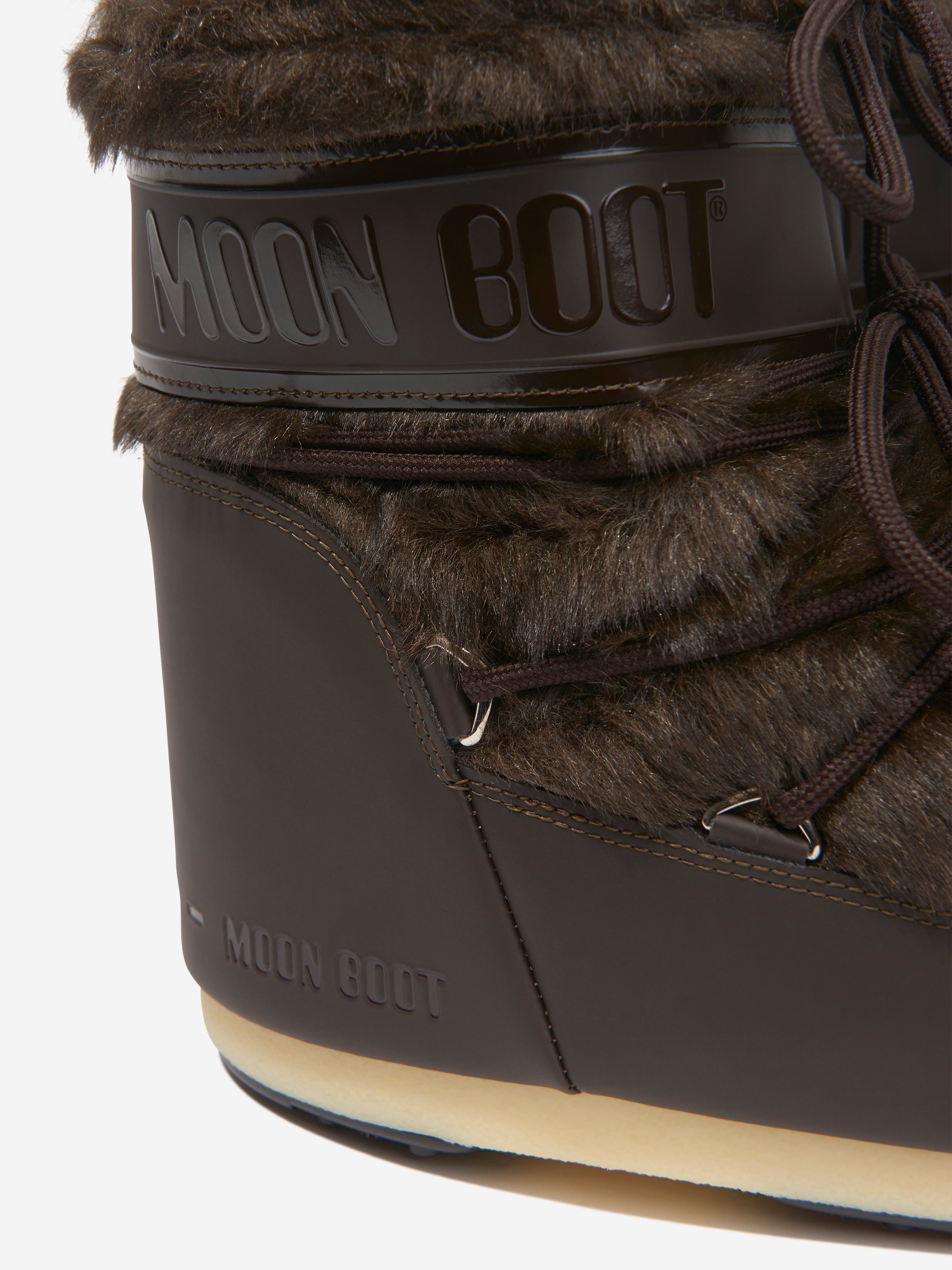 Kids Icon Lowo Faux Fur Snow Boots in Brown