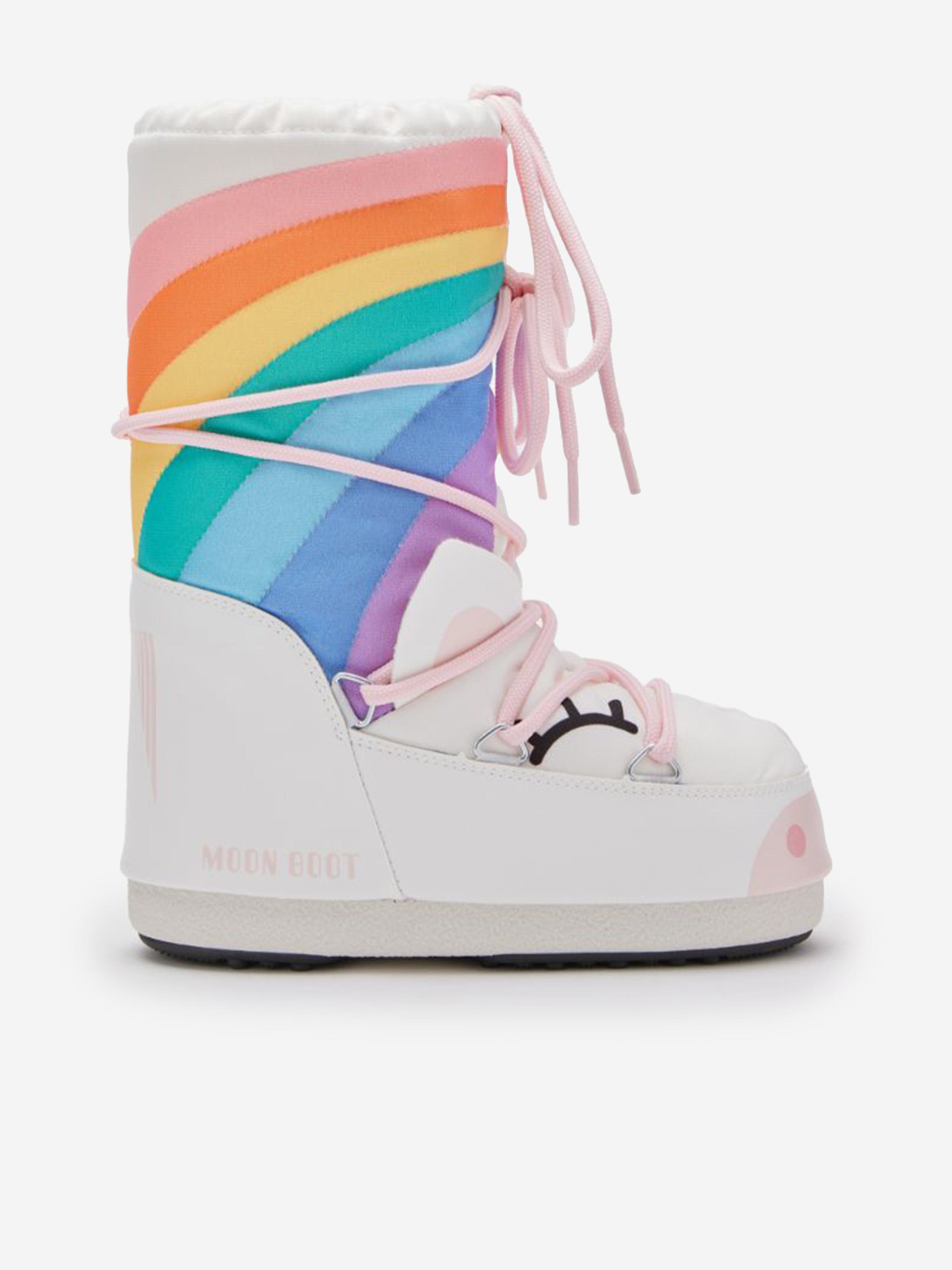 Moon Boot Girls Icon Unicorn Boots in White