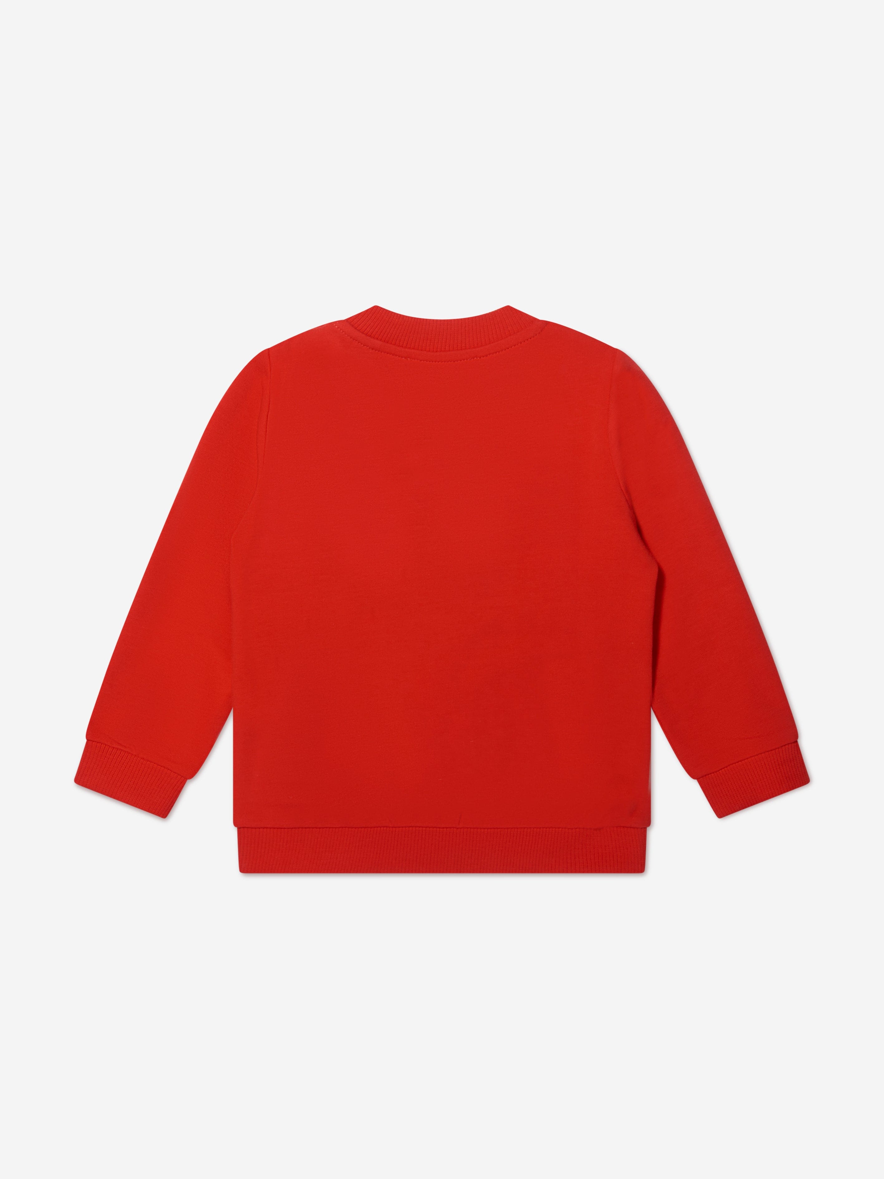 Moschino Baby Teddy Holiday Sweatshirt in Red
