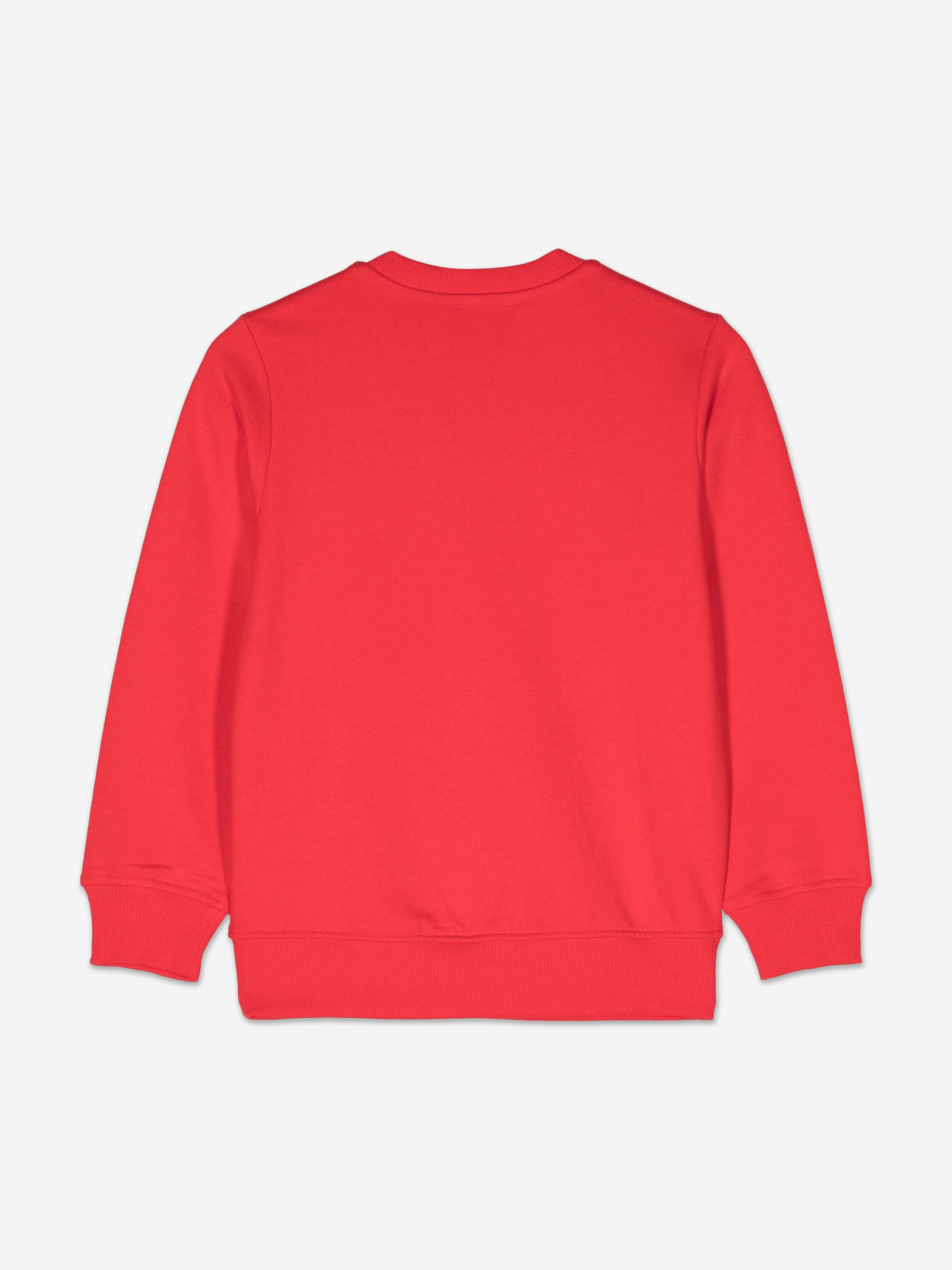 Kids Teddy Bear Logo Sweatshirt in Red