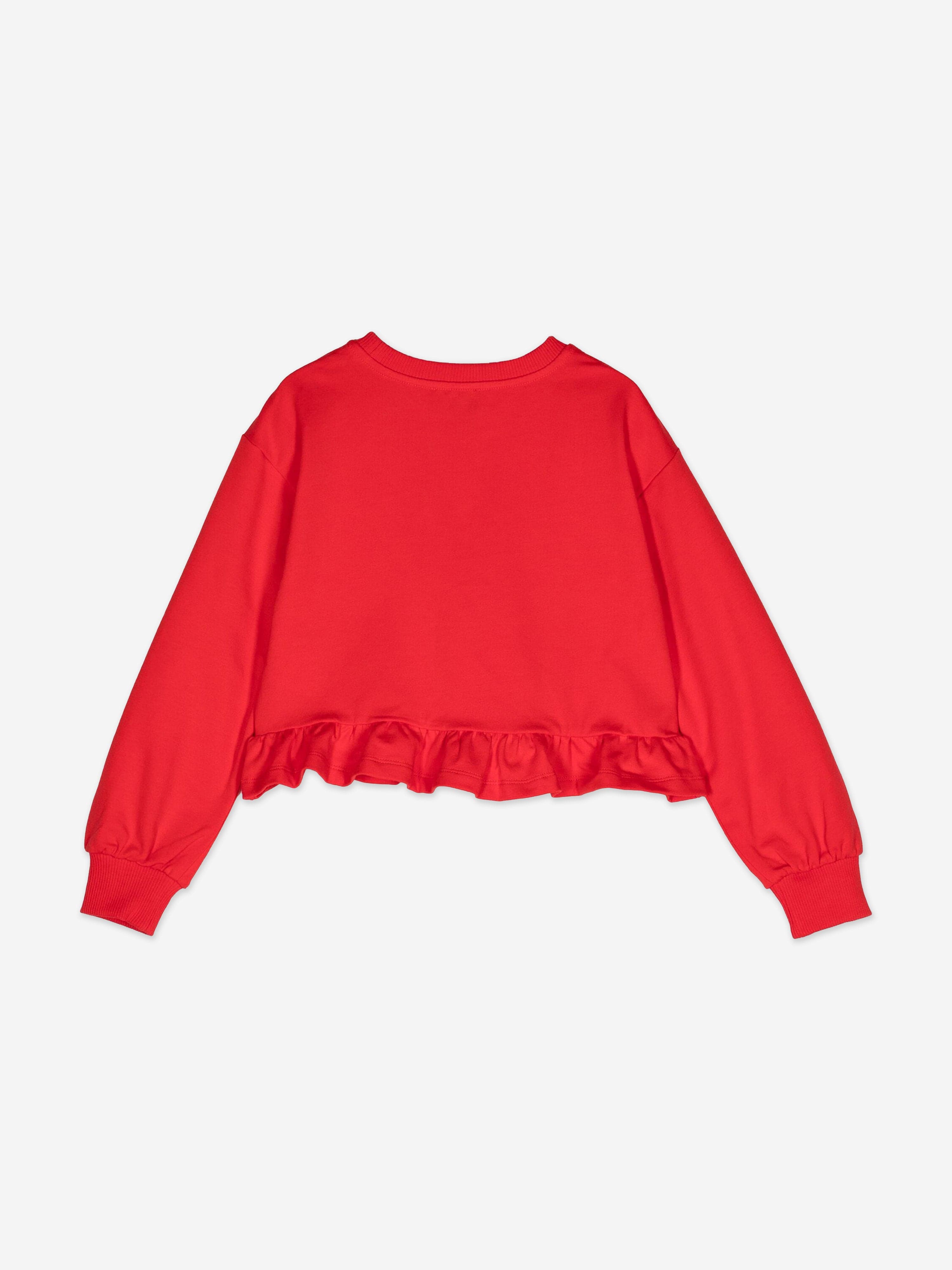 Moschino Girls Teddy Bear Logo Sweatshirt in Red