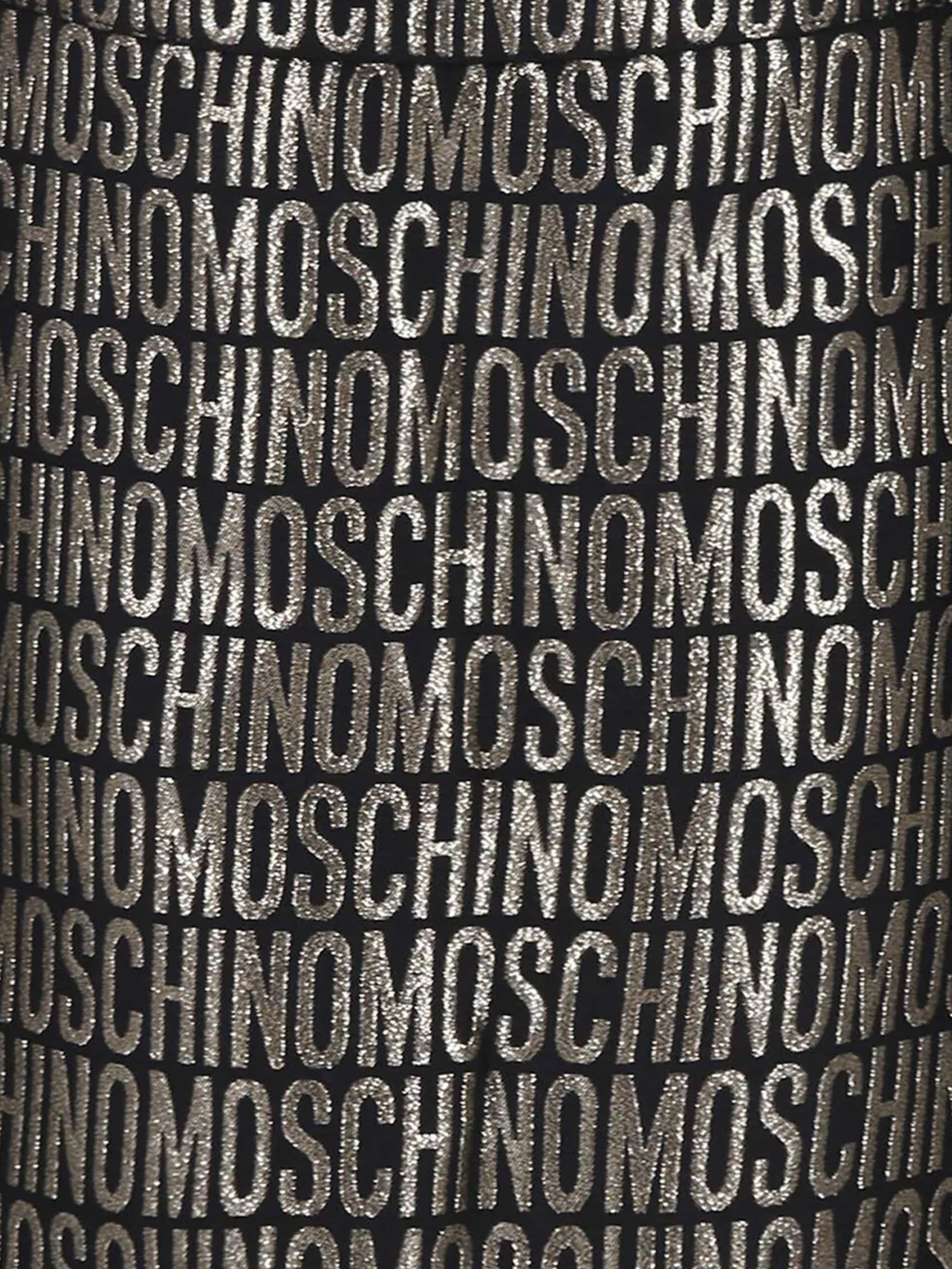 Moschino Girls Logo Skirt in Gold