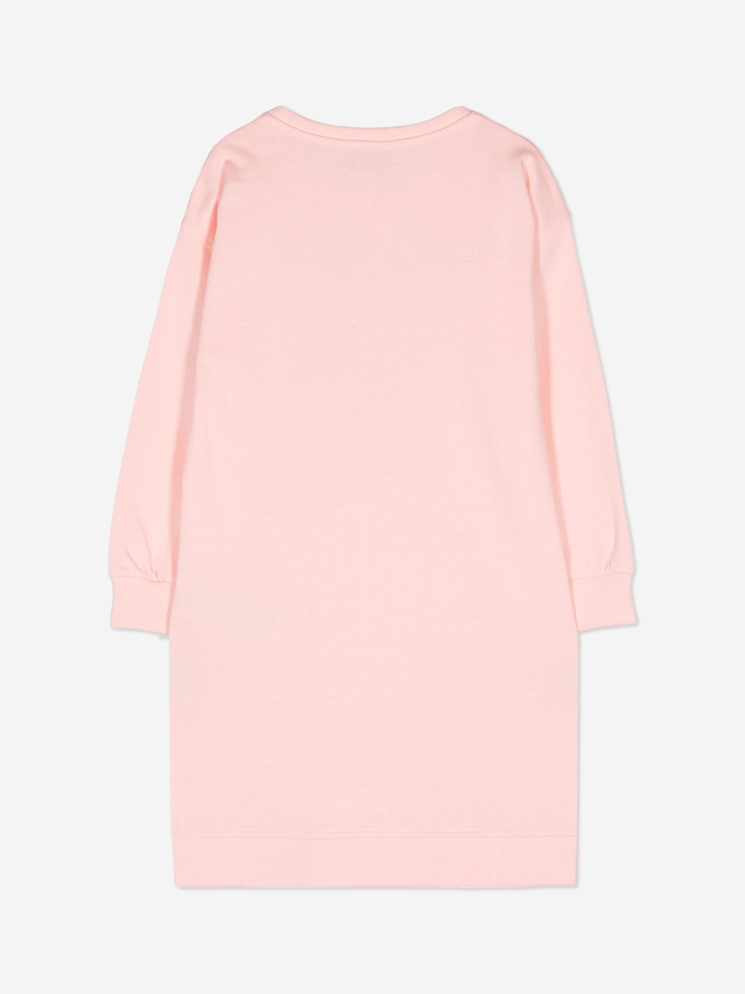 Moschino Girls Bear Logo Sweater Dress in Pink