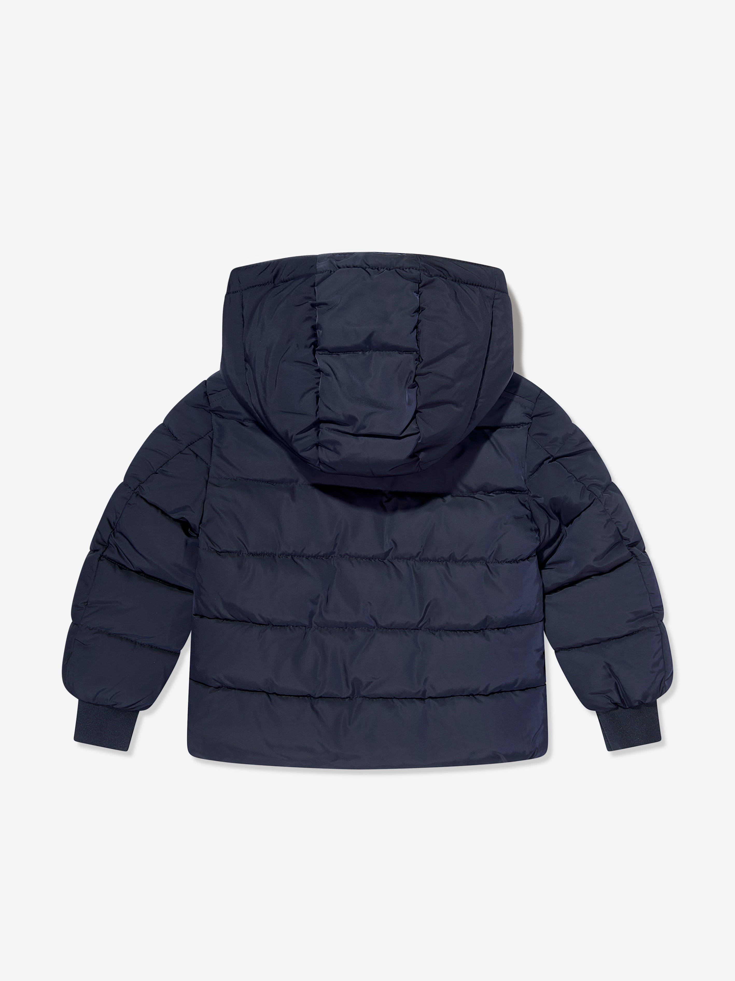 Kids Logo Puffer Jacket in Navy