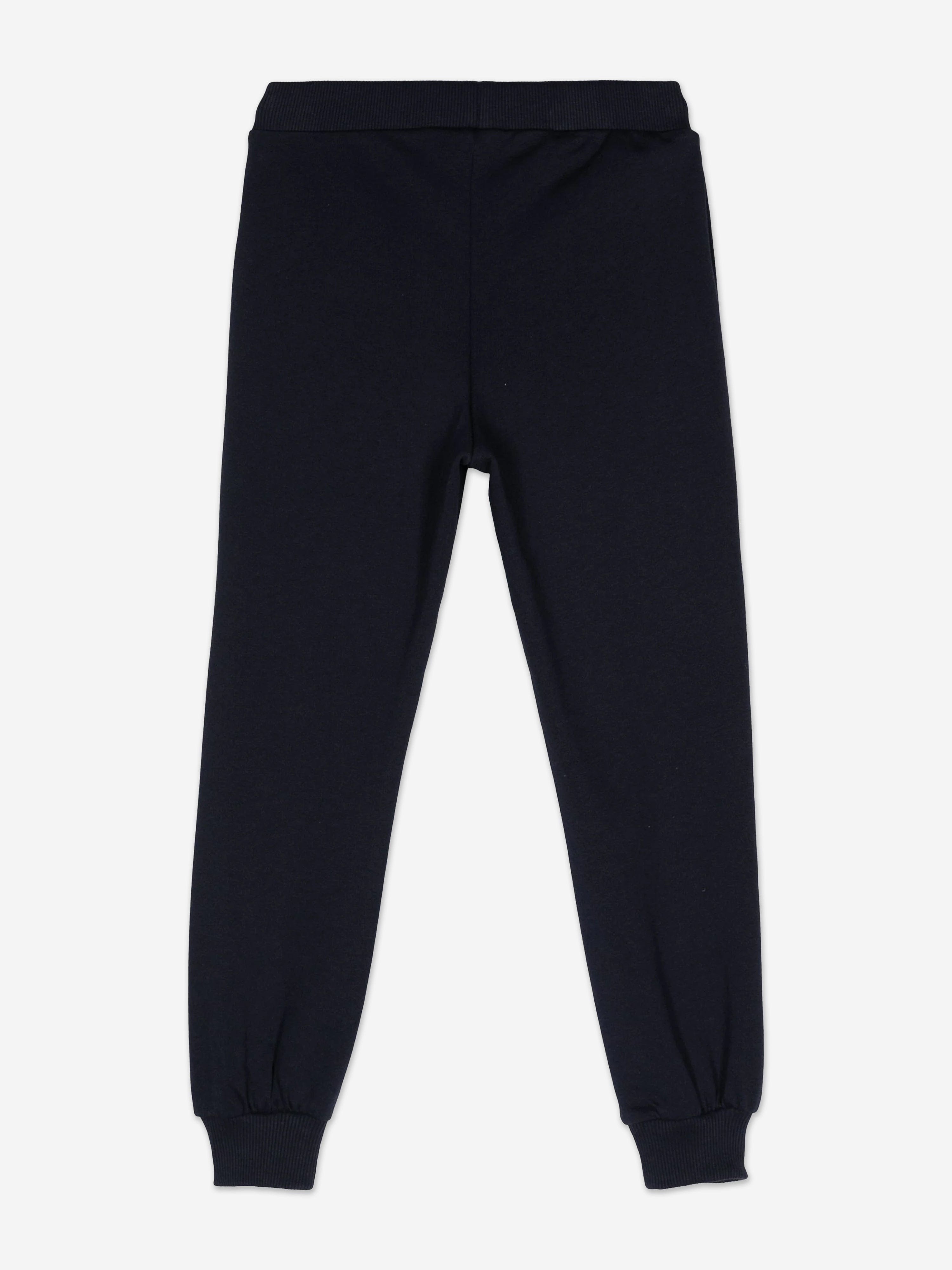 Moschino Kids Teddy Bear Logo Joggers in Navy